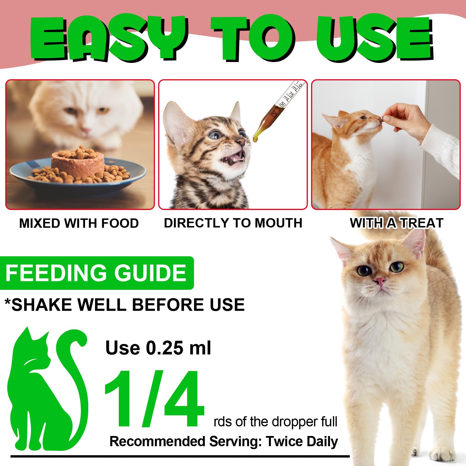 Urinary Tract for Cats, Natural Cat Urinary Tract Infection Treatment Drops Supports Bladder, Kidney Stone, Cat UTI, Cranberry K