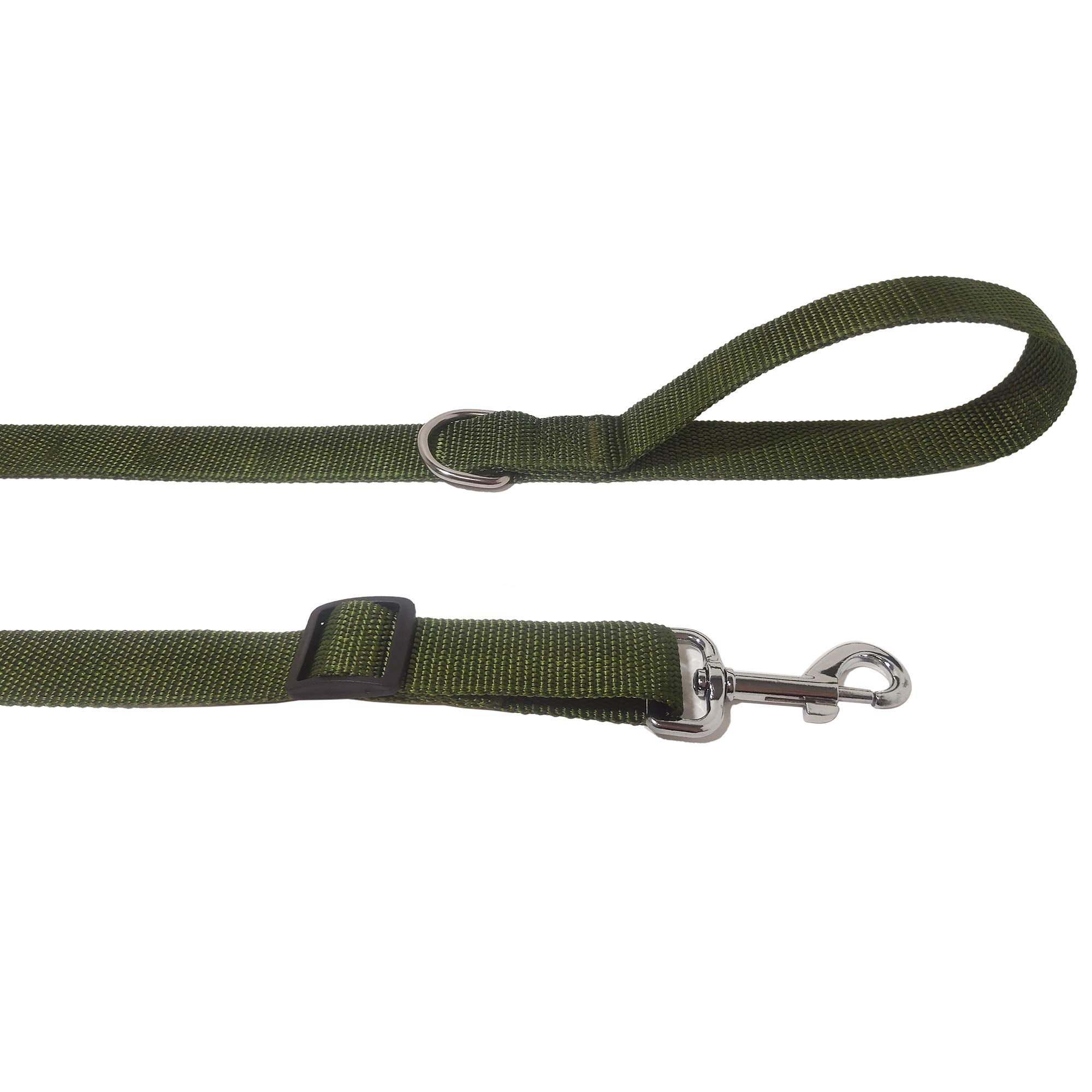 6Ft Adjustable Dog Leash, Nylon Dog Leashes For Medium Large Dogs (Green)
