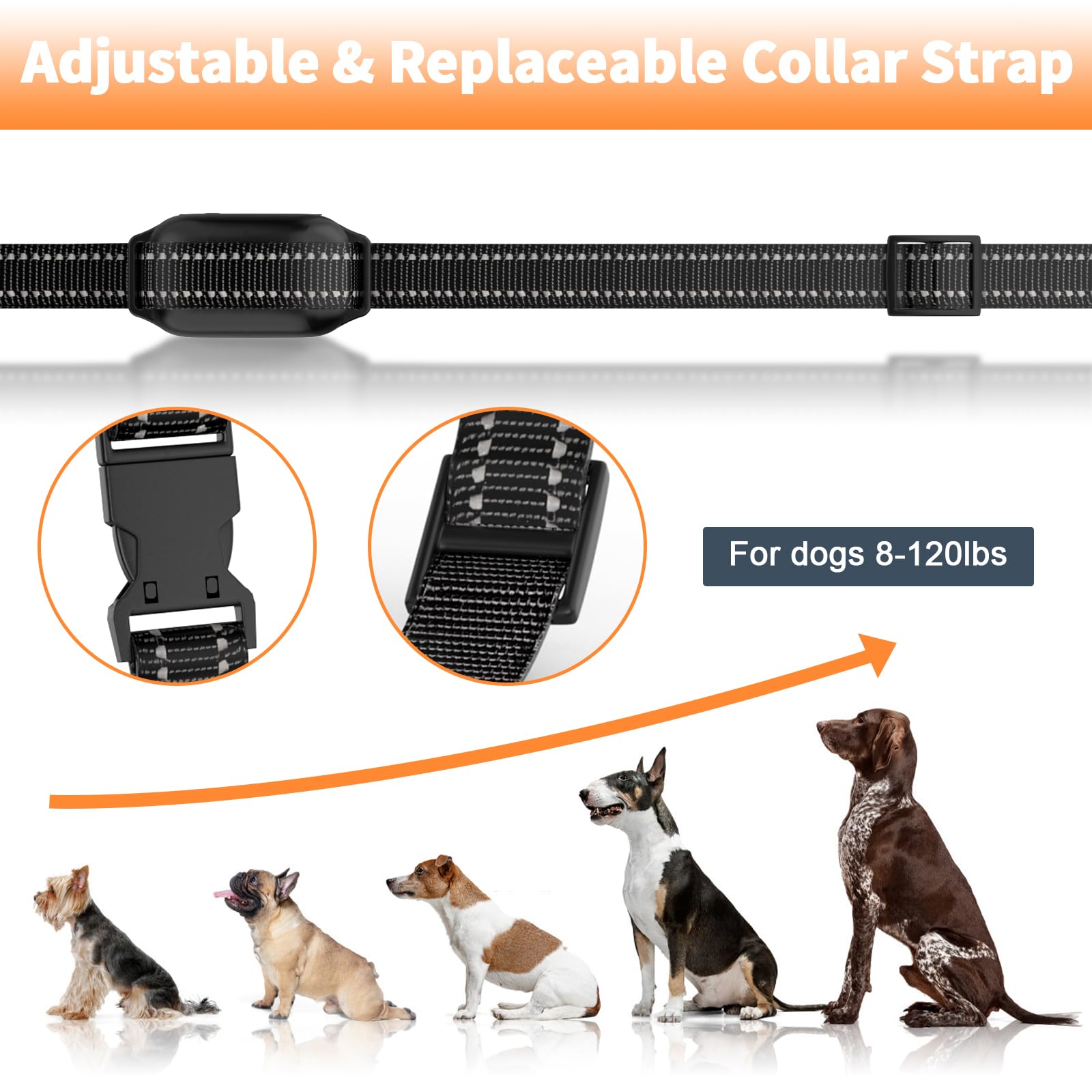 Dog Shock Collar With Remote - Petworthy 3300Ft Dog Training Collar, Ipx7 Waterproof Electric Collar With 3 Training Modes, Secu