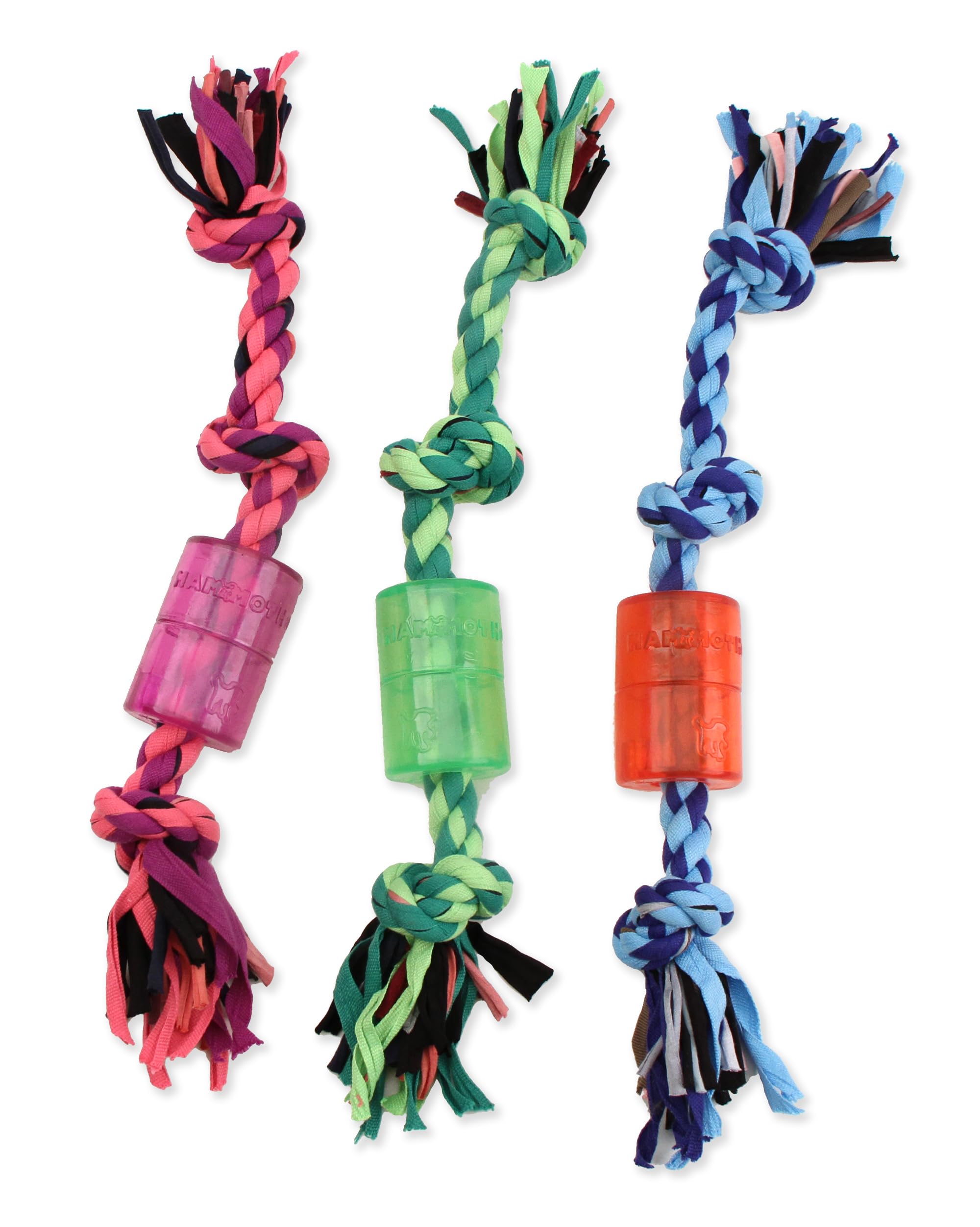 Mammoth 14-Inch Tpr Squeaky Cloth Rope, Medium