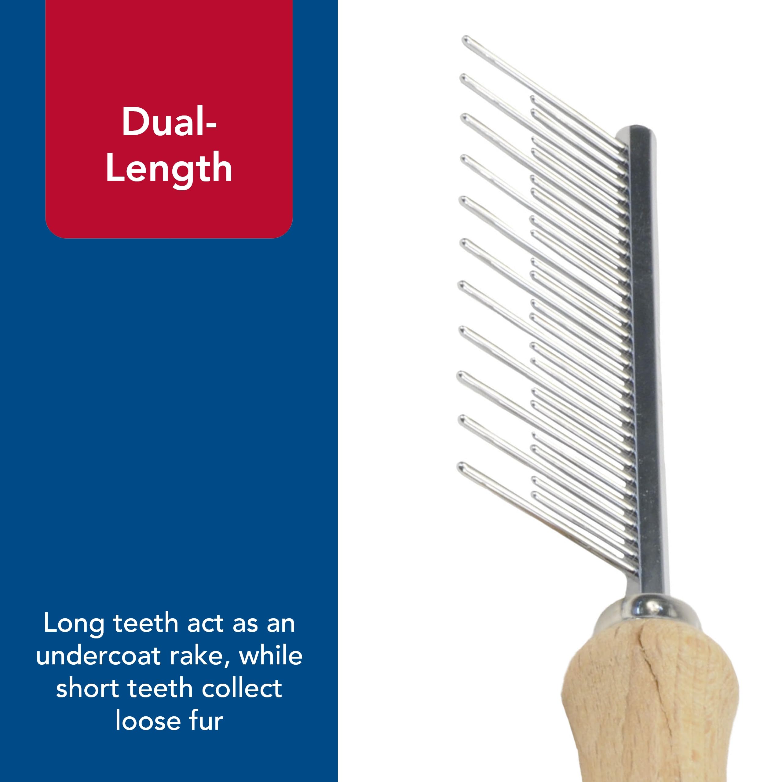 Coastal Pet Safari Cat Shedding Comb - Prevents Hairballs - Daily-Use Cat Deshedding Brush - For Cats With Short And Long Hair - One Size