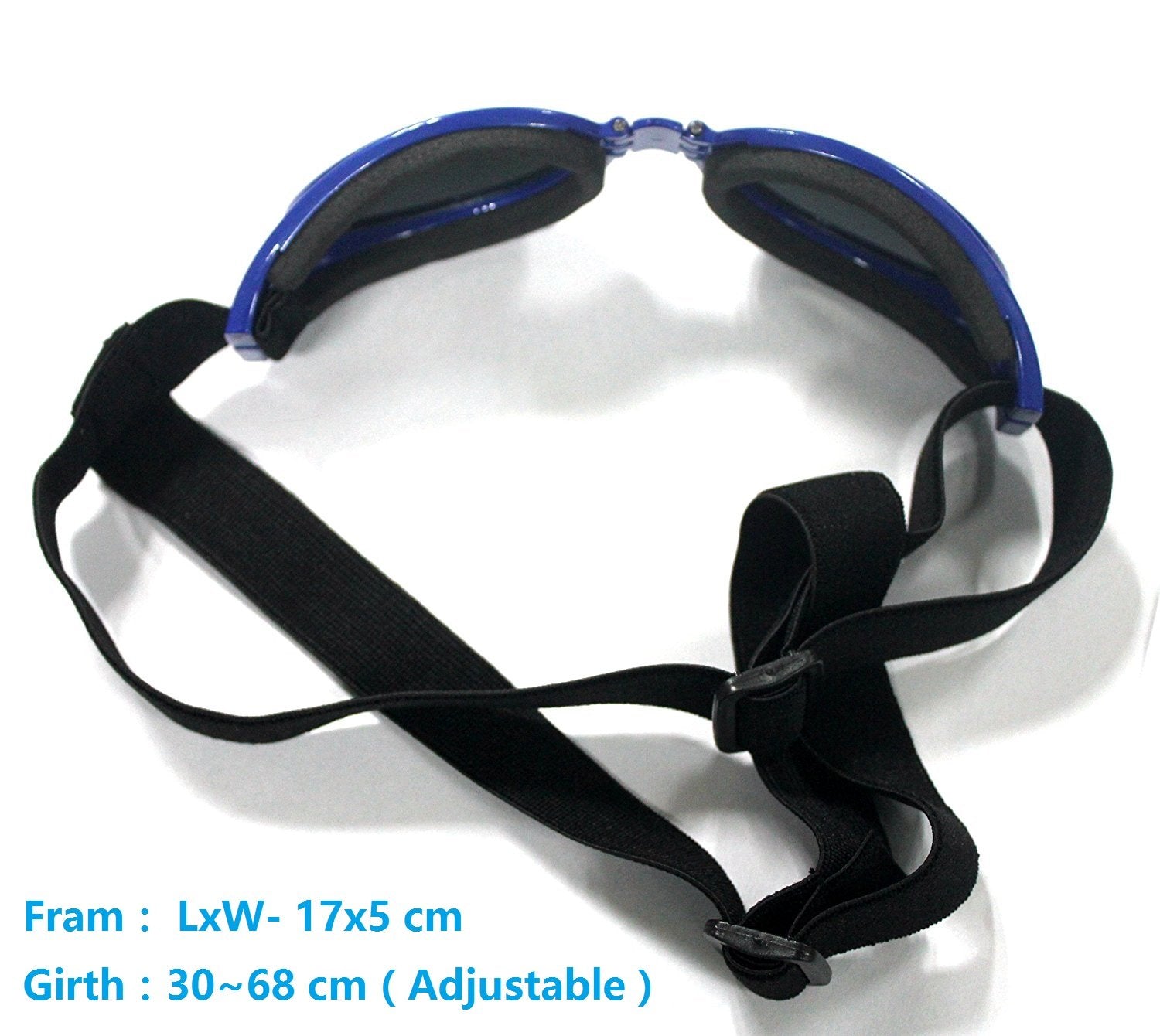 Foldable Dog Sunglasses Pet Goggles For Dog Eye Protection Outdoor Sport Sunglasses For Midium Large Dogs (Blue)