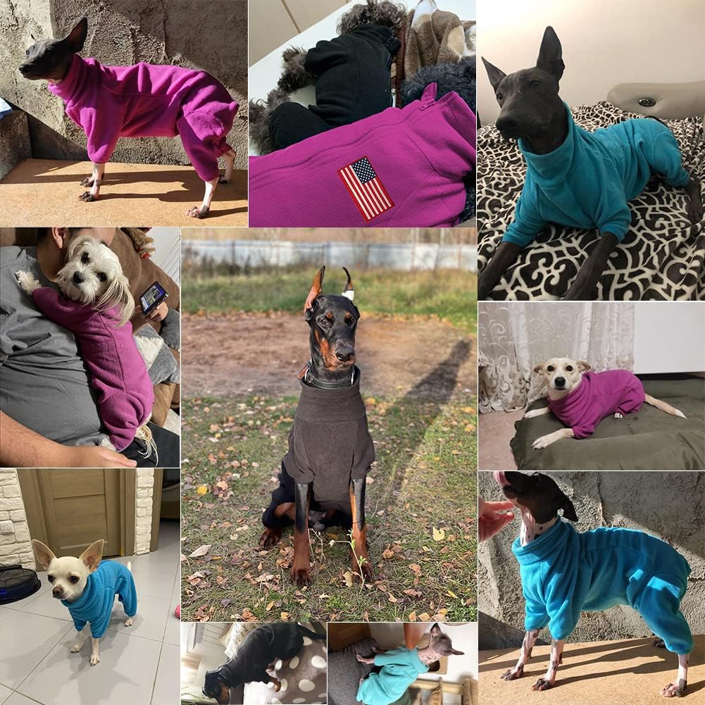 Dog Coat Dog Jackets Polar Fleece Pet Windproof Dog Sweater Pets Apparel Warm Fleece Padded Winter Dogs Coats Puppy Small Medium