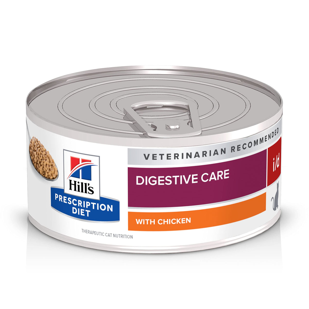 Hill'S Prescription Diet I/D Digestive Care With Chicken Wet Cat Food, Veterinary Diet, 5.5 Oz. Cans, 24-Pack