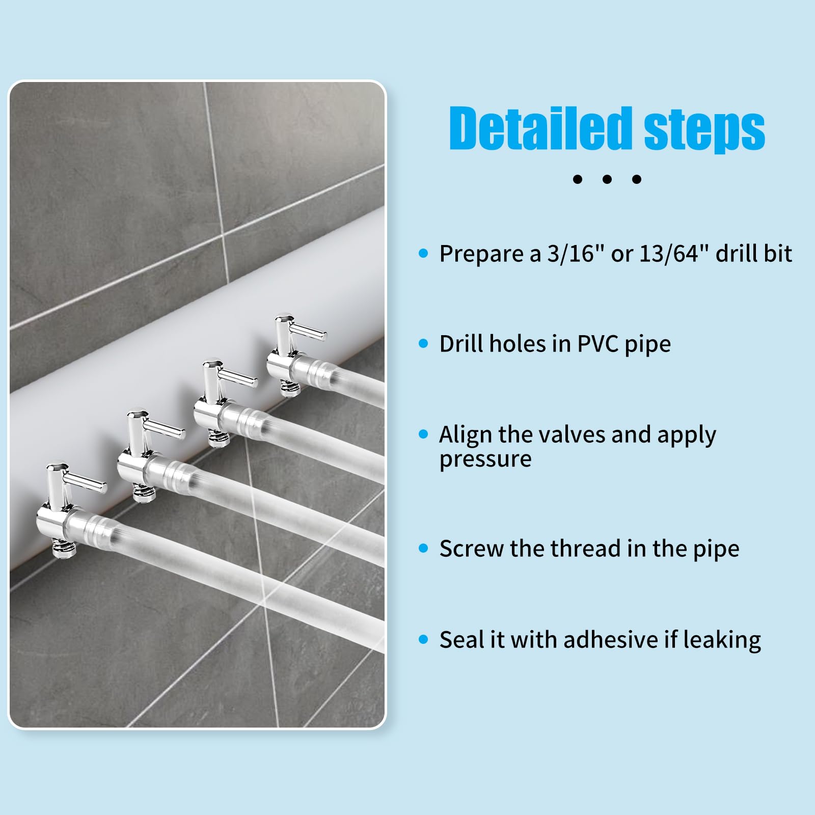 AQUANEAT 1 Way Thread Valves - 20pcs Air Flow Control Manifolds for Aquarium Pumps & Fish Room Air Systems
