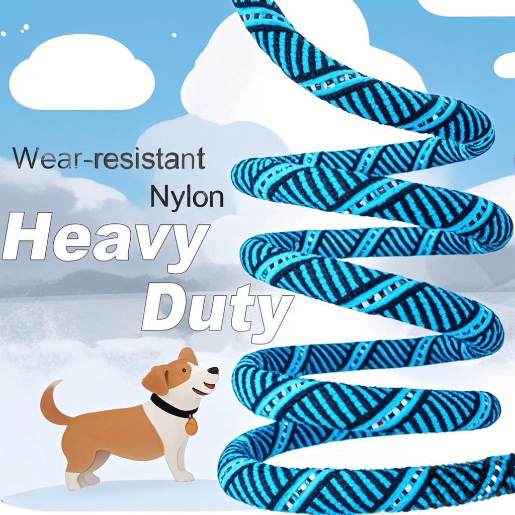 Mycicy Long Dog Leash 12, 15, 22, 30, 50, 75, 100 Ft Long Rope Leash For Dog Training Check Cord Recall Agility Lead For Large M