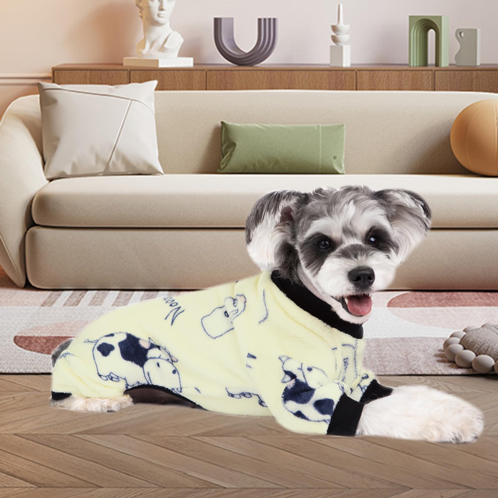 Aitoli Dog Pajamas For Small Dogs, Winter Dog Onesie, Warm Velvet Puppy Jumpsuit, Doggies Bodysuits, Girl Boy Dog Winter Clothes