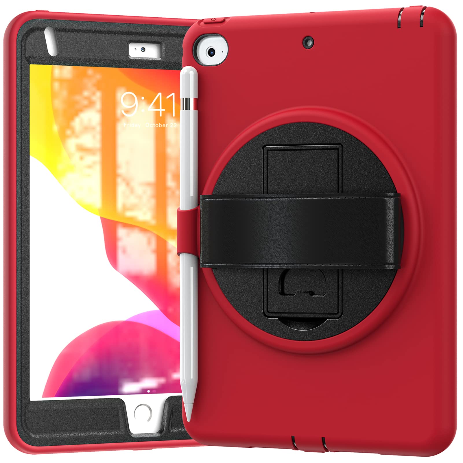 Oribox Morandi Case For Ipad Mini 54, Full Body Shockproof, 3 In 1 Drop Protection With 360A Kickstandhand Strap