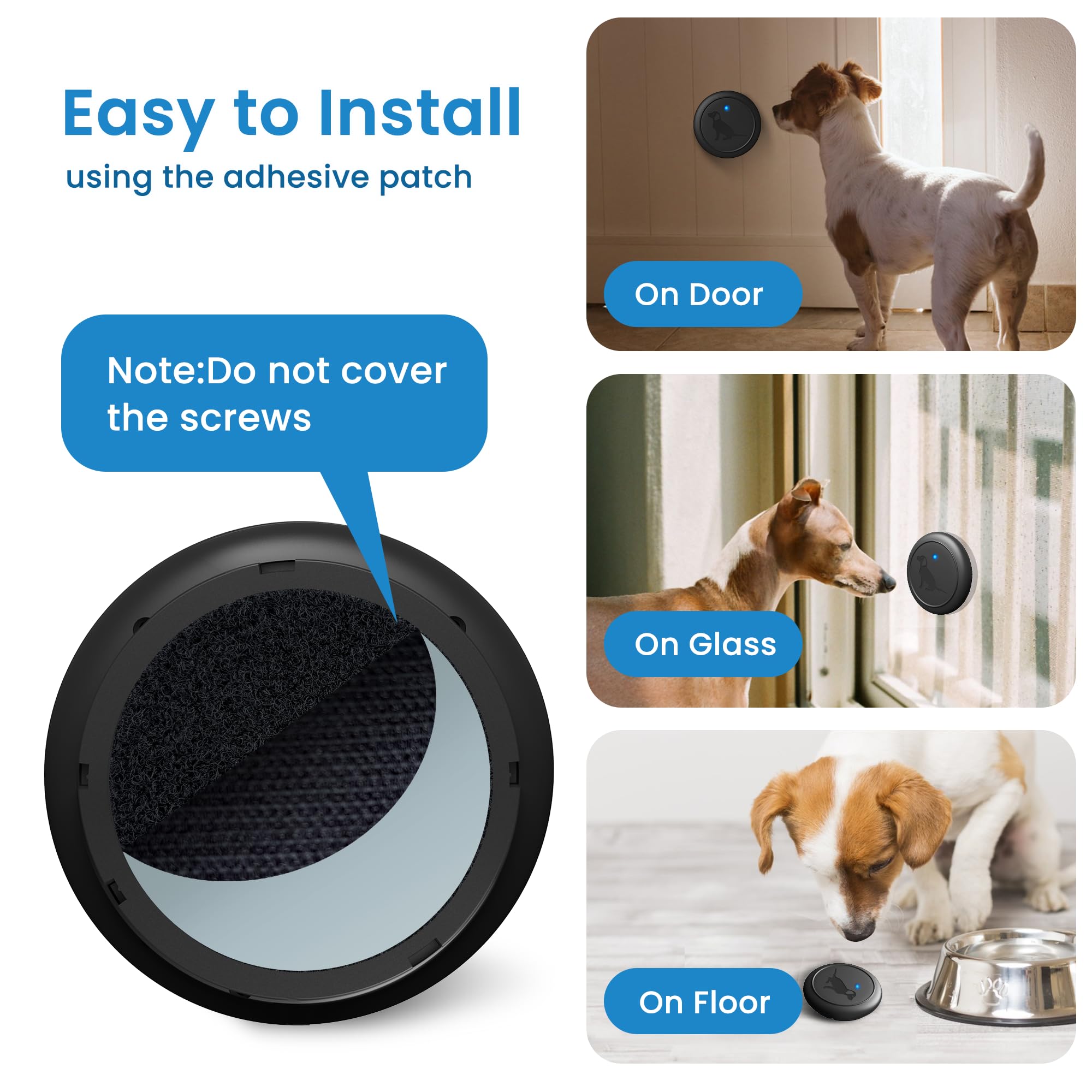 Hathever Dog Doorbell for Potty Training, Wireless Doggie Door Bell Operating at 1000 Feet with IP65 Waterproof Touch Button, 32