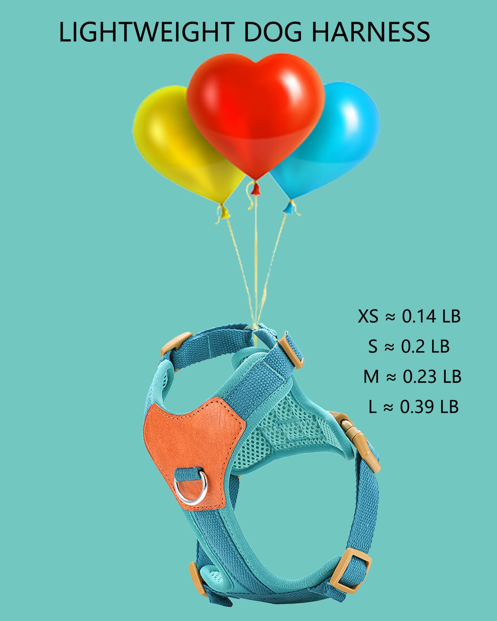 Blue Large Dog Harness For Large Dogs, No Pull Dog Harness With 2 Leash Clips, Puppy Harness, Dog Vest Harness(Blue, L)