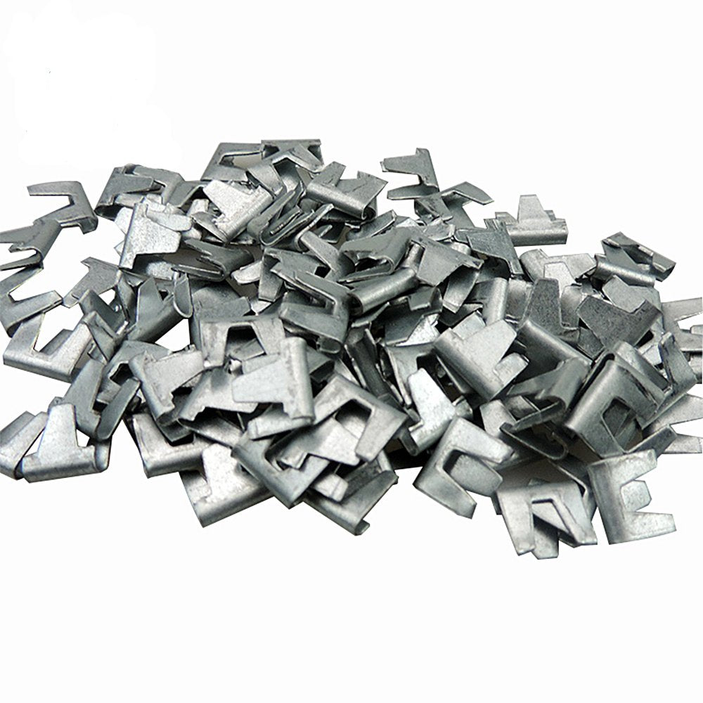 300 Pcs Wire Cage Buckle Clips Poultry Chicken Quail Pigeon Rabbit Pet Cat Cage Building Assembly Kit Cage Snap Clip Clamp (Clip