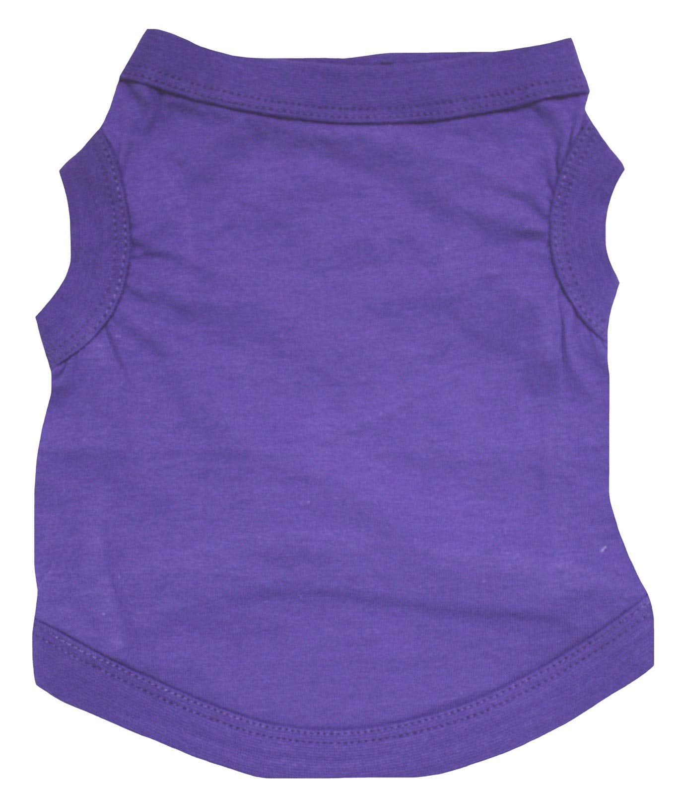 Petitebella Plain Single Color Puppy Dog Shirt (Purple, Xxx-Large)