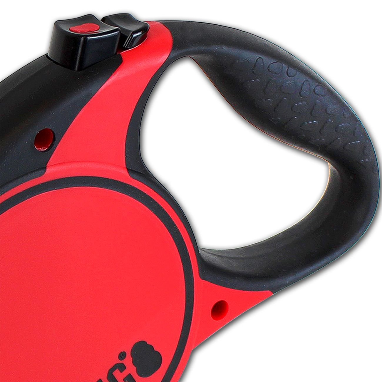 Alcott Kong Terrain Retractable Dog Leash, Small, Fuschia, 16 Long.