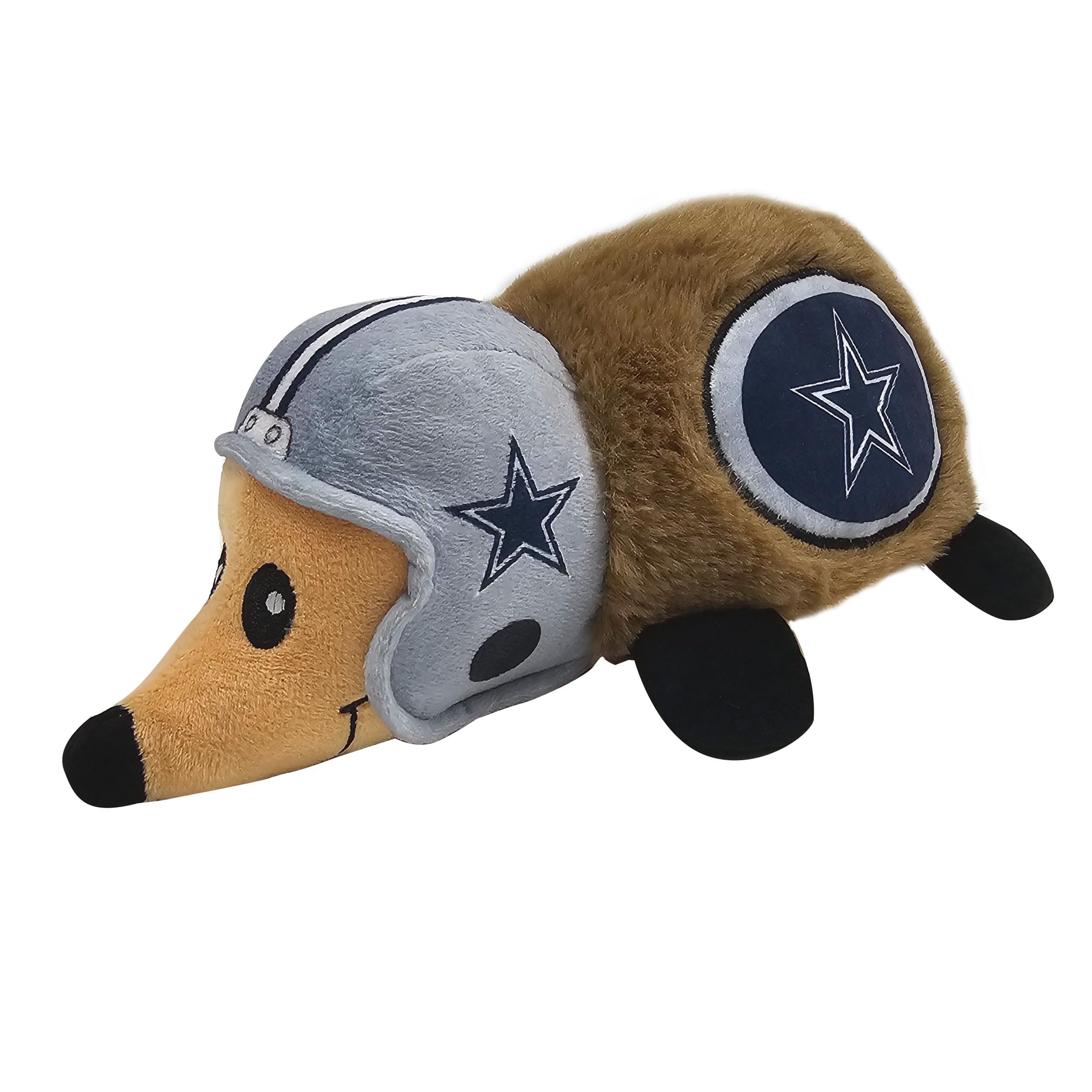 Nfl Dallas Cowboys Plush Hedgehog Toy For Dogs & Cats, Cool Soft Pet Toy For Fun And Interactive Play, Dog Chew Toy With Squeake