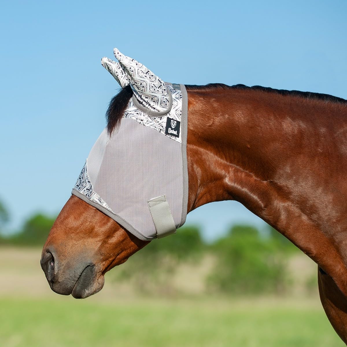 Cashel Crusader Fly Mask, Standard with Ears (Tundra, Warmblood)