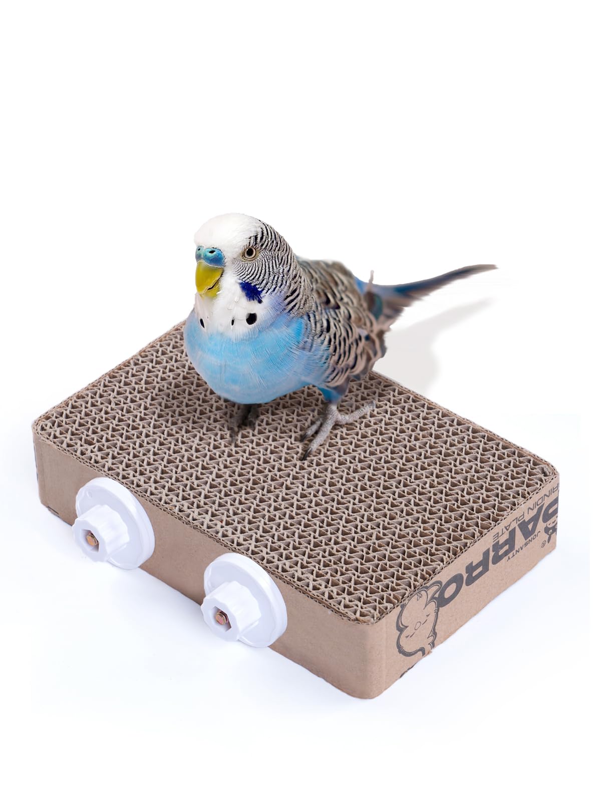 7.3 Inch Paper Bird Toys, Bird Platform, Parrot Toy, Help Birds Clean Beak, Release Stress, Reduce Boredom - Suitable for Budgie