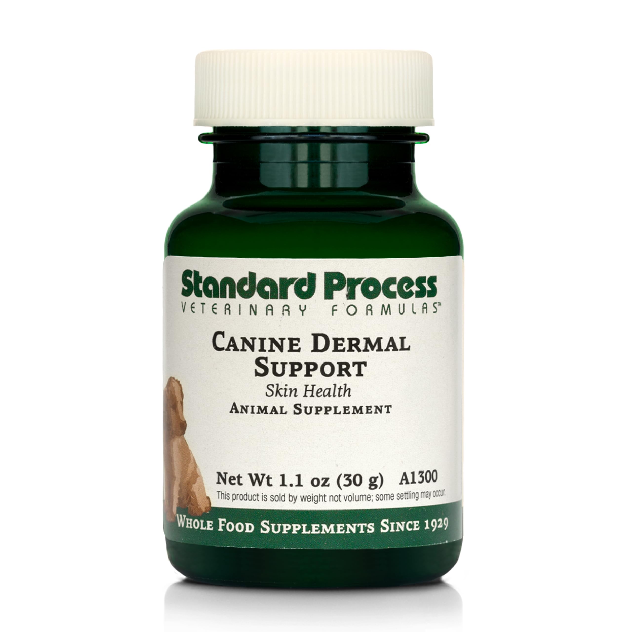 Standard Process Canine Dermal Support - Skin & Adrenal Gland Support Supplement - Comprehensive Skin Health Support Supplement 