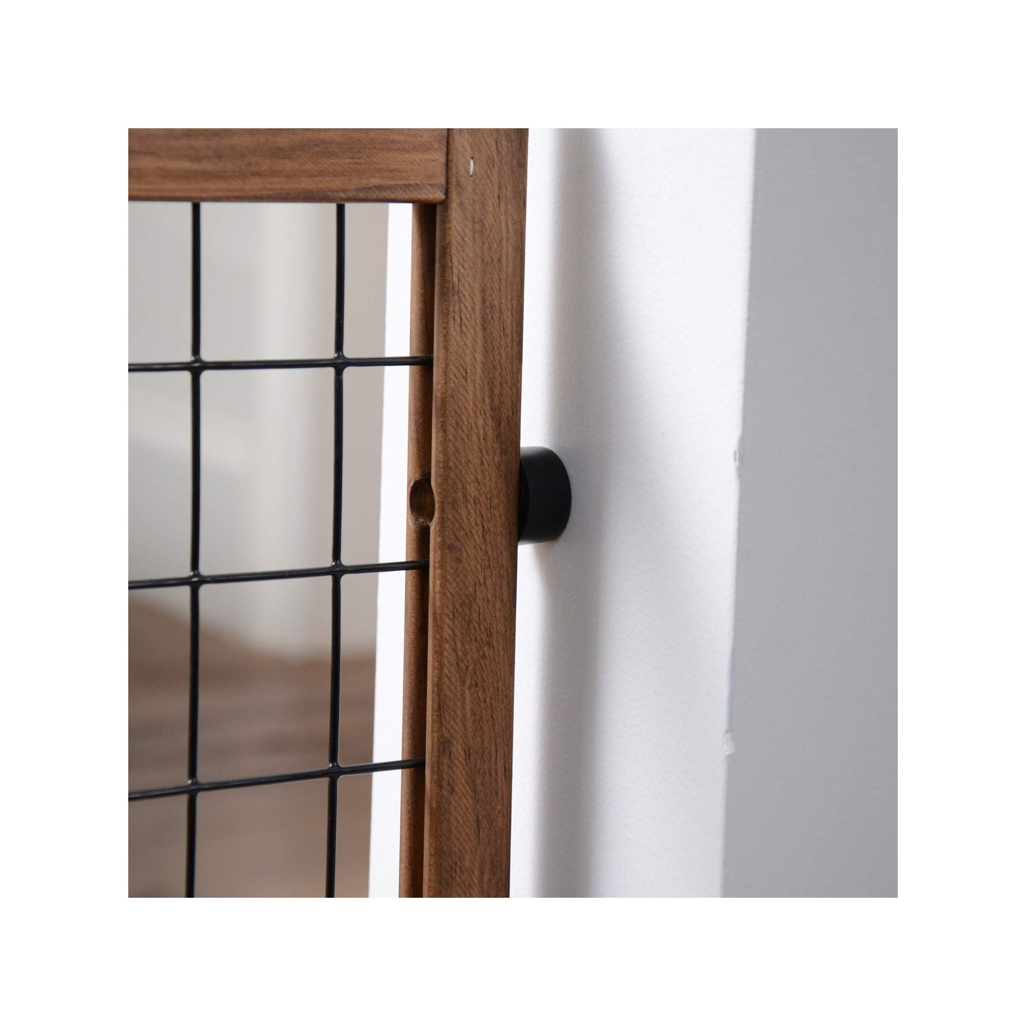 Evenflo Position & Lock Tall & Wide Baby Gate, Pressure-Mounted, 50'W X 32'H, Farmhouse Collection