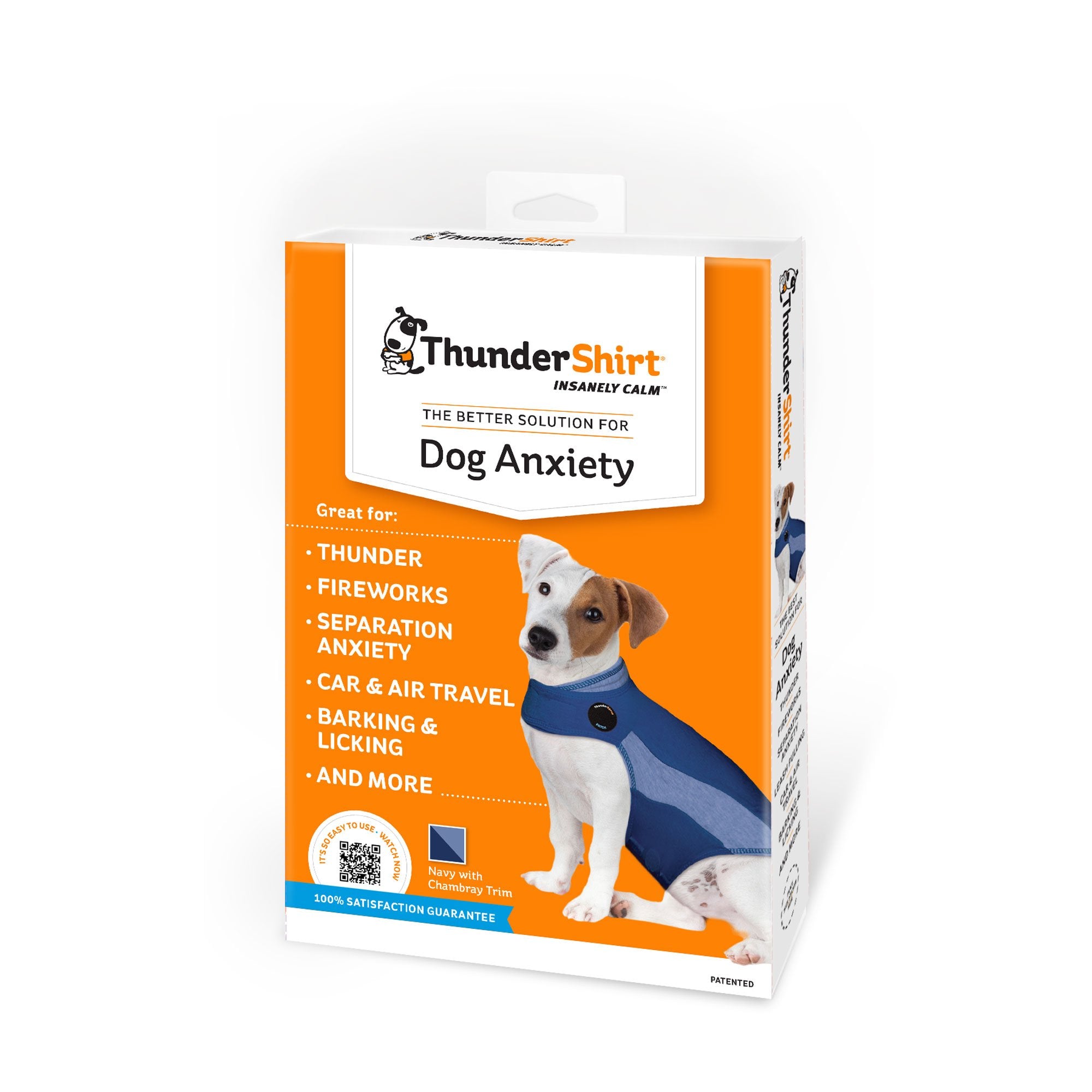 ThunderShirt for Dogs, Small, Blue Polo - Dog Anxiety Relief Calming Vest