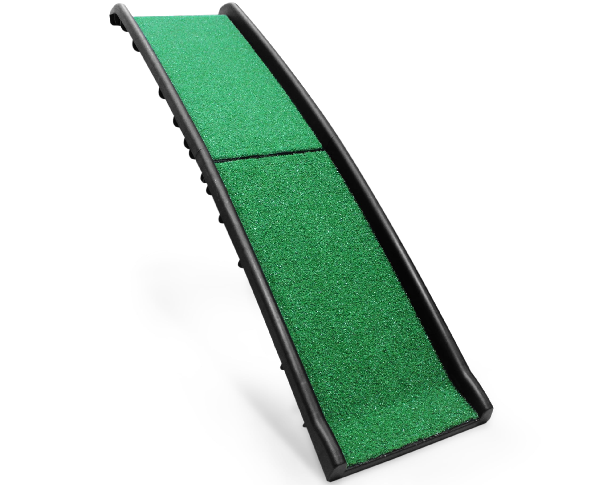 Pawstep 50894 Pet Ramp With Poly Grass - Folding, Portable Dog Ramp For Cars, Suv & Trucks - Non-Slip Surface - Lightweight & Du