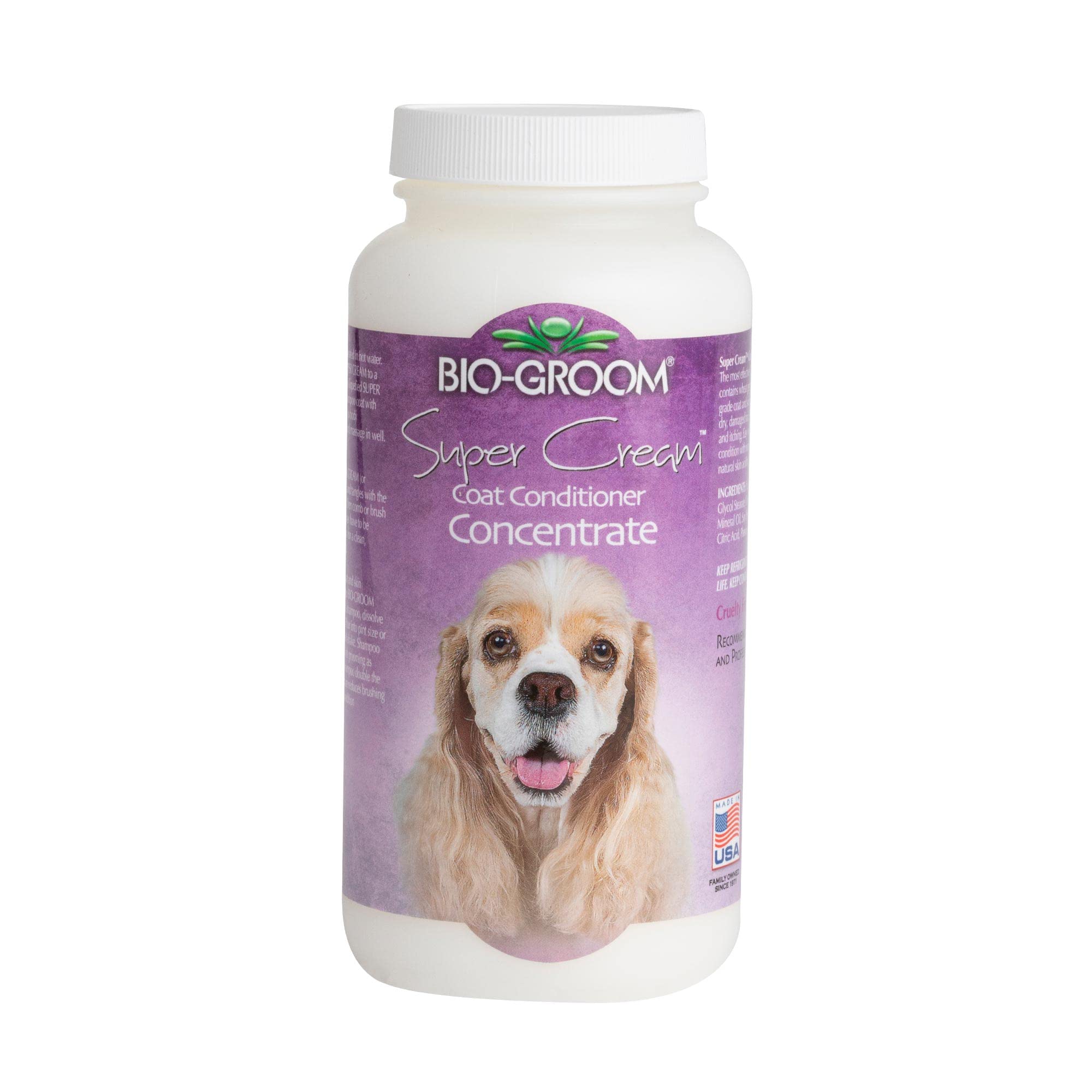 Bio-Groom Super Cream Dog Conditioner – Concentrated Coat Conditioner, Dog Bathing Supplies, Puppy Wash, Cat & Dog Grooming Supplies For Sensitive Skin, Cruelty-Free, Made In Usa – 16 Fl Oz 1-Pack
