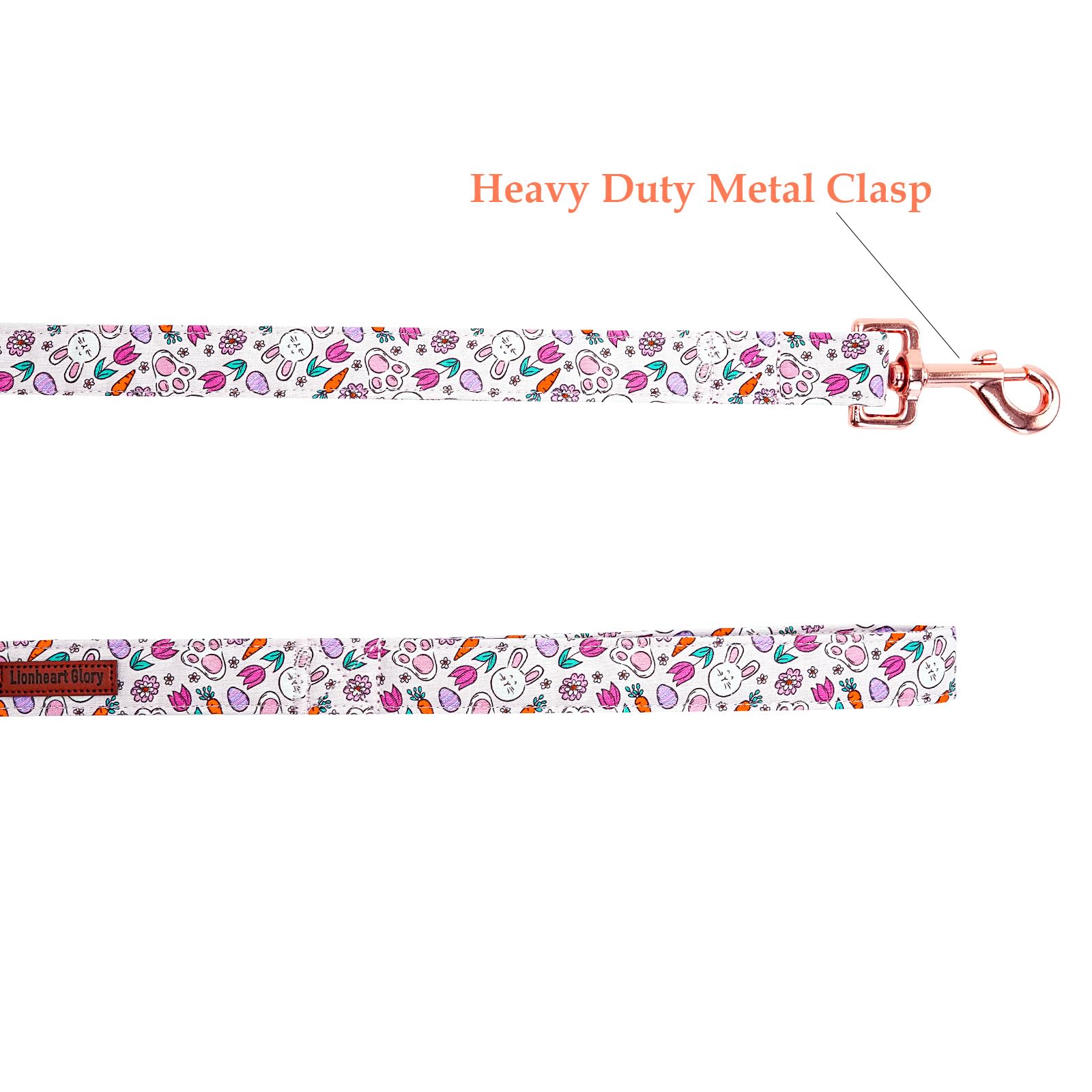 Lionheart Glory Easter Strong Dog Leash,Summer Spring Durable Dog Leashes With Soft Handle For Walking Training X-Small Male Or