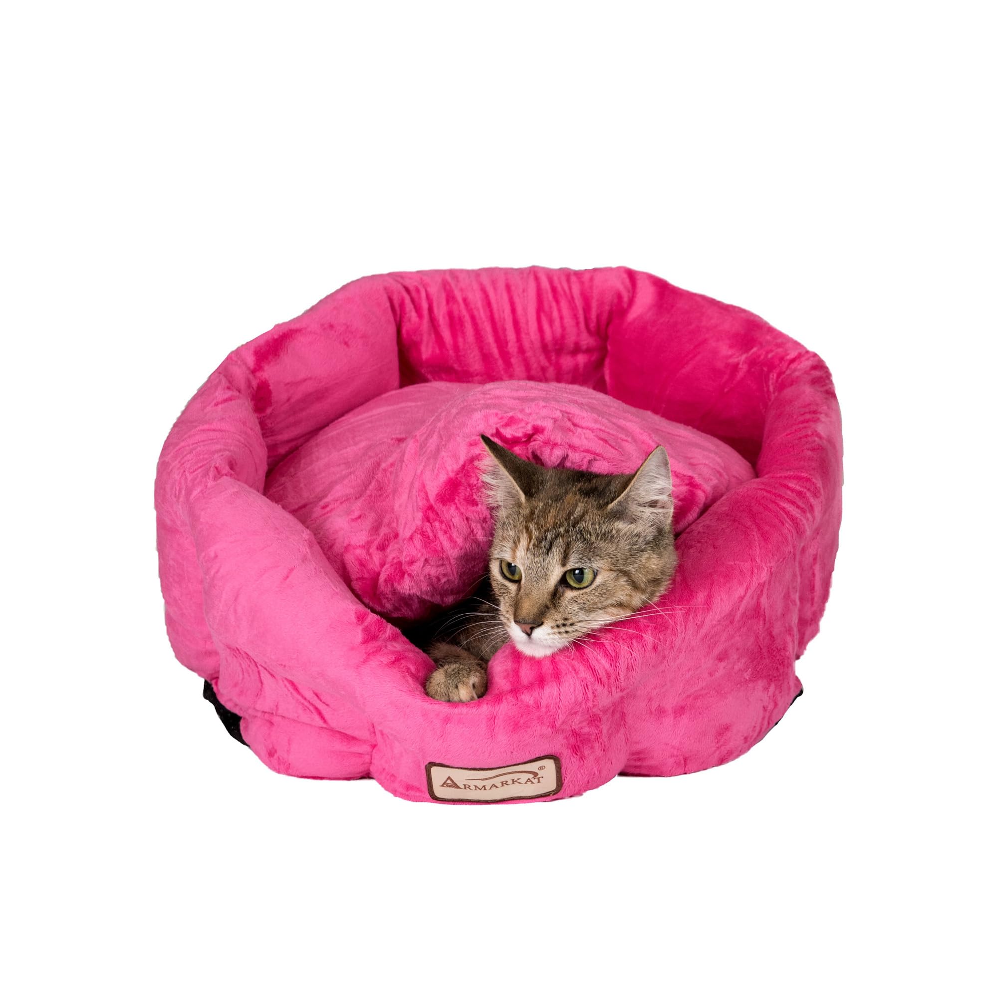 Armarkat C03CZH Cozy Pet Bed 15-Inch Diameter, Pink