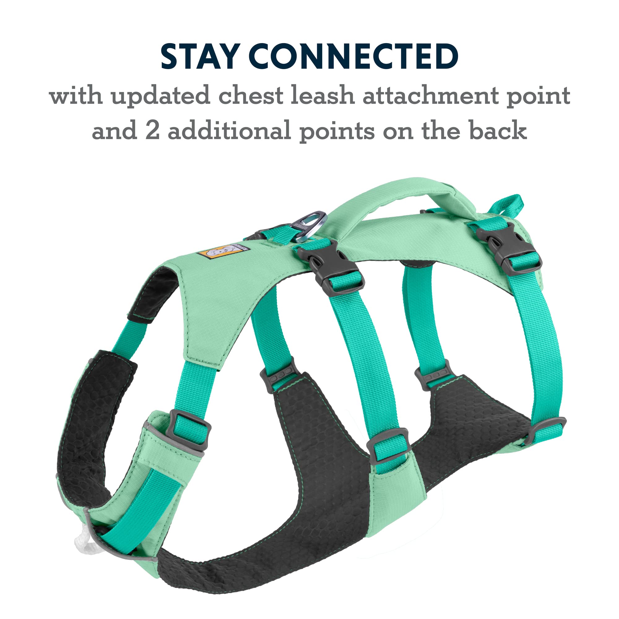 Ruffwear, Flagline Dog Harness, Lightweight Lift-And-Assist Harness With Padded Handle, Sage Green, Small