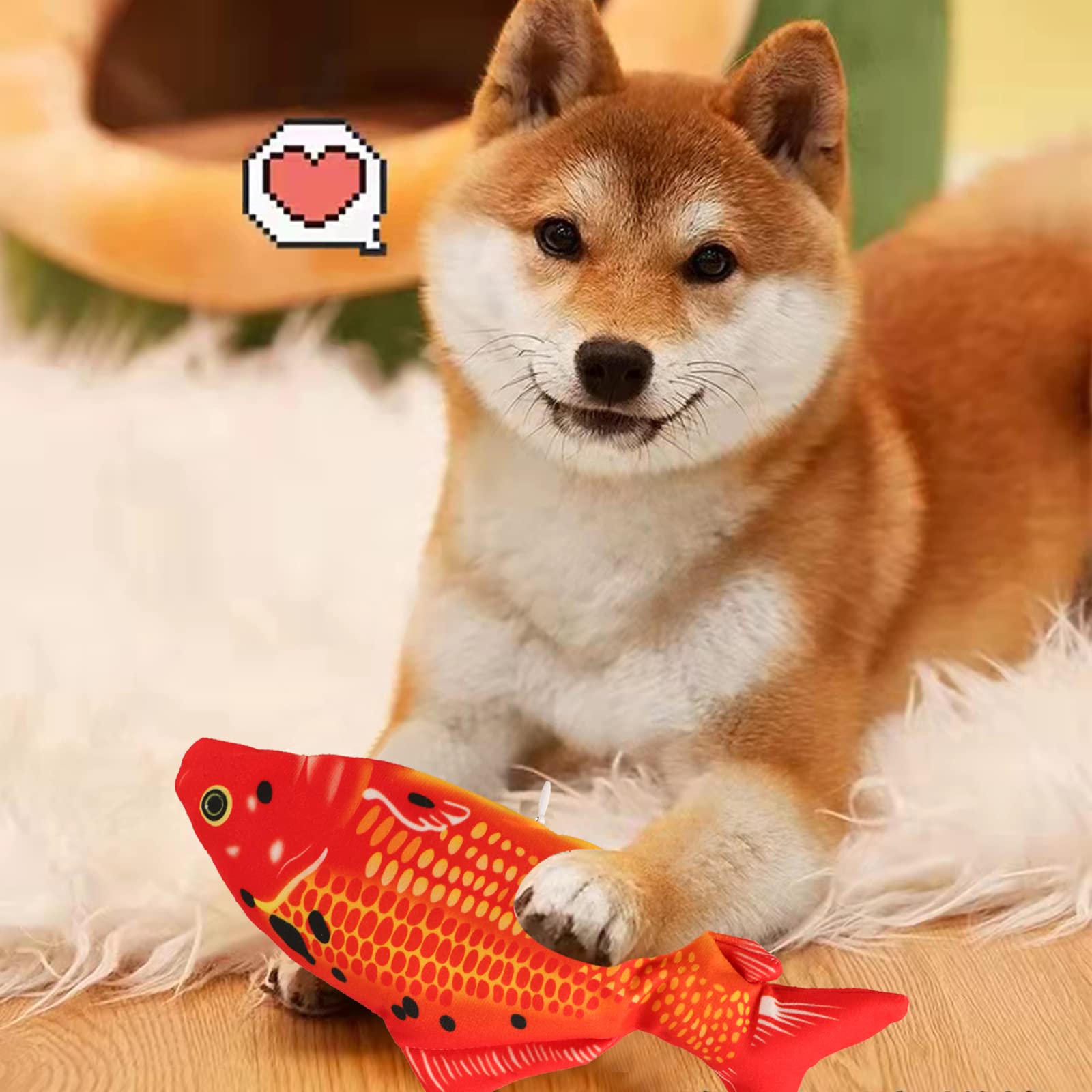 Vaiziq Flopping Fish Electric Moving Dog Fish Cat Toy - Interactive Pet Toys For Dog Exercise, Reducing Stress For Cats And Smal