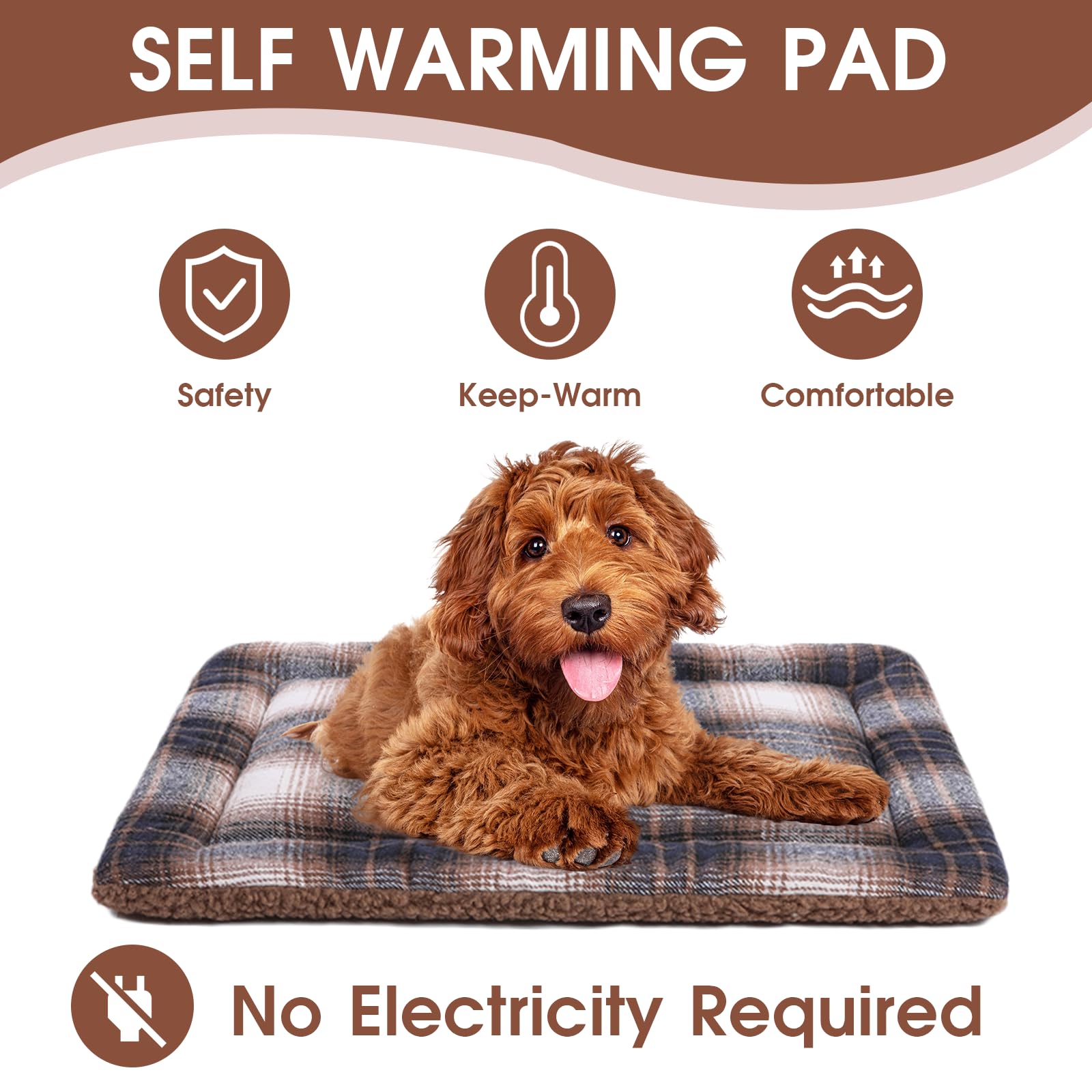 Petseek Cat Bed Mat Two-Sided Used, 23''X 16'' Soft Thermal Dog Pad, For Indoor Outdoor Pets, Washable Suitable For Large Pet Ca
