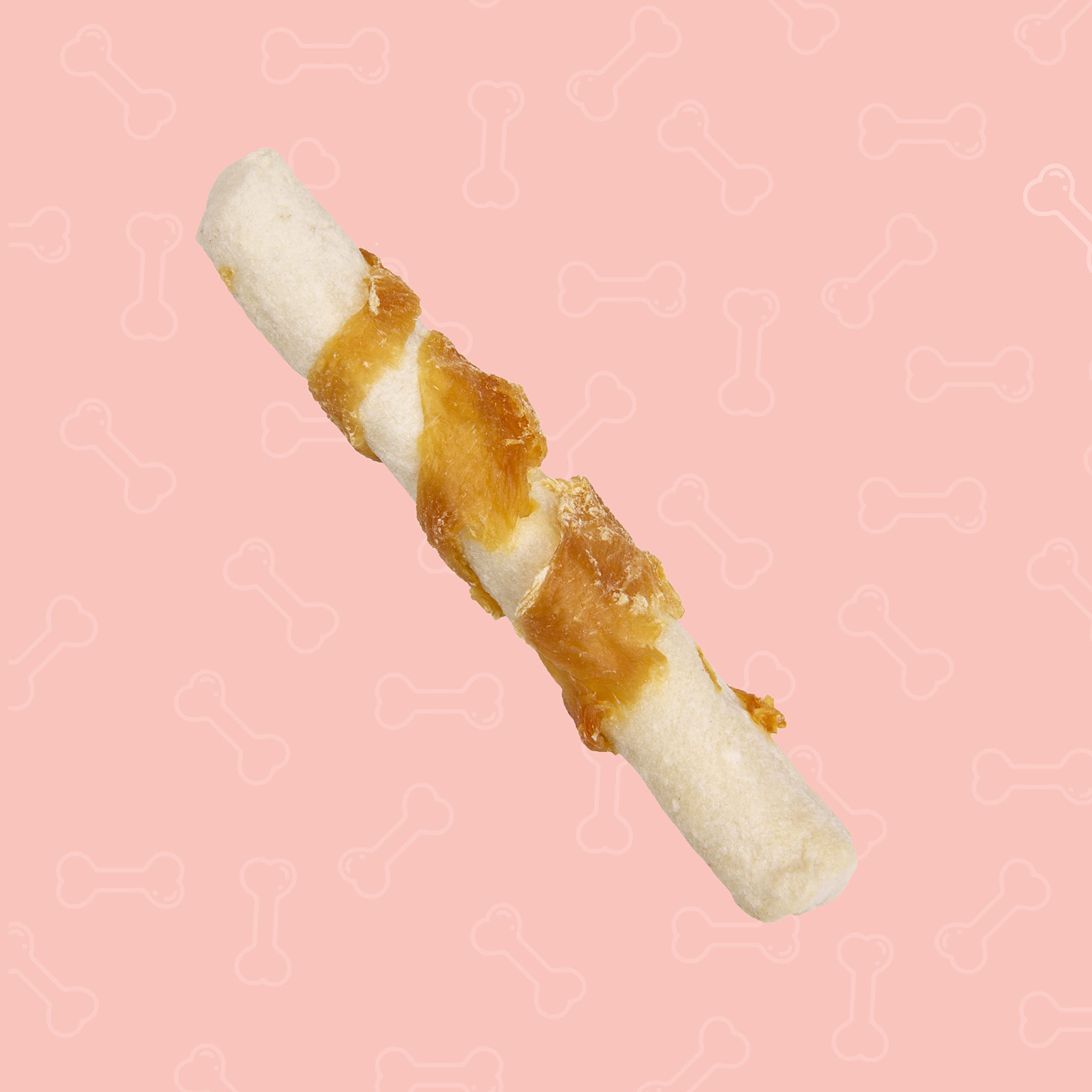 Better Belly Digestible Rawhide Small Rolls with Real Venison for Dogs, 6 Count, 4.2 OZ