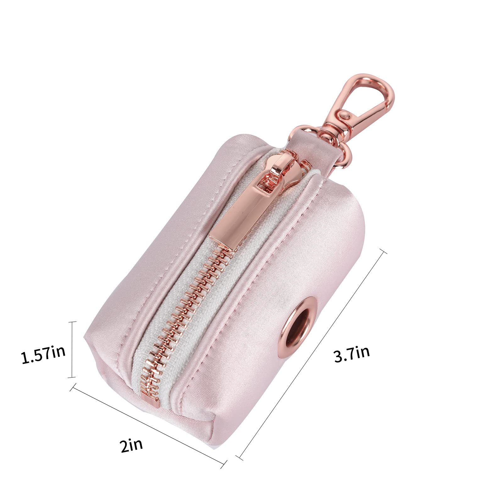 Lionet Paws Cute Dog Poop Bag Holder For Leash, Silk Bag Dispenser, Matching Collar