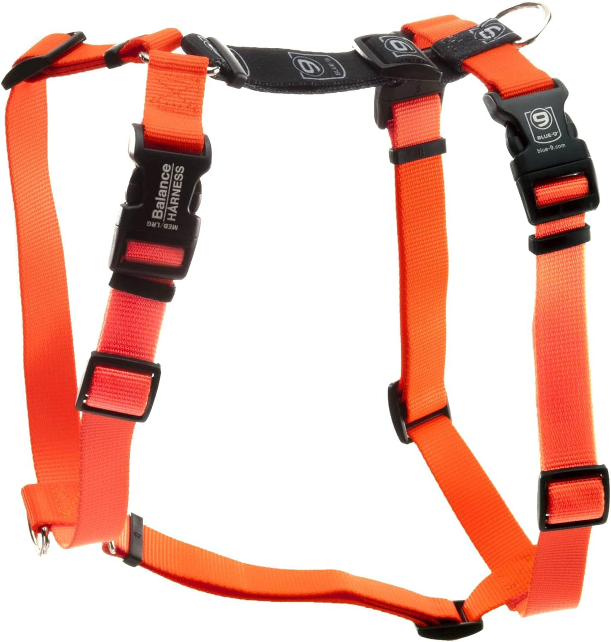 Blue-9 Buckle-Neck Balance Harness, Fully Customizable Fit No-Pull Harness, Ideal For Dog Training And Obedience, Made In The Us