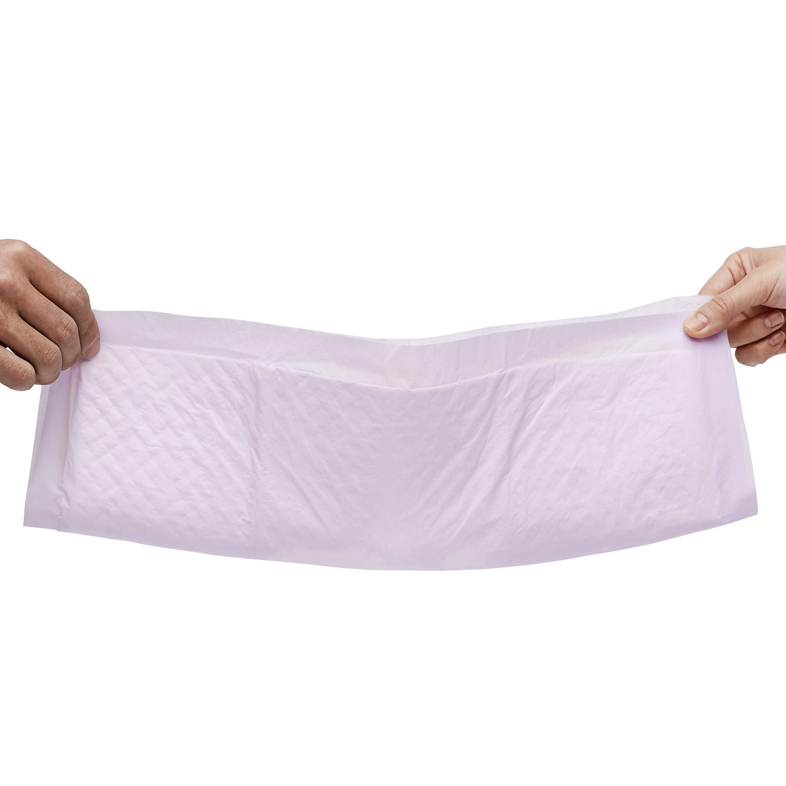 Amazon Basics Cat Pee Pads, 80 Count, Universal Fit For Litter Box, Odor Control With Fresh Scent, White/Purple