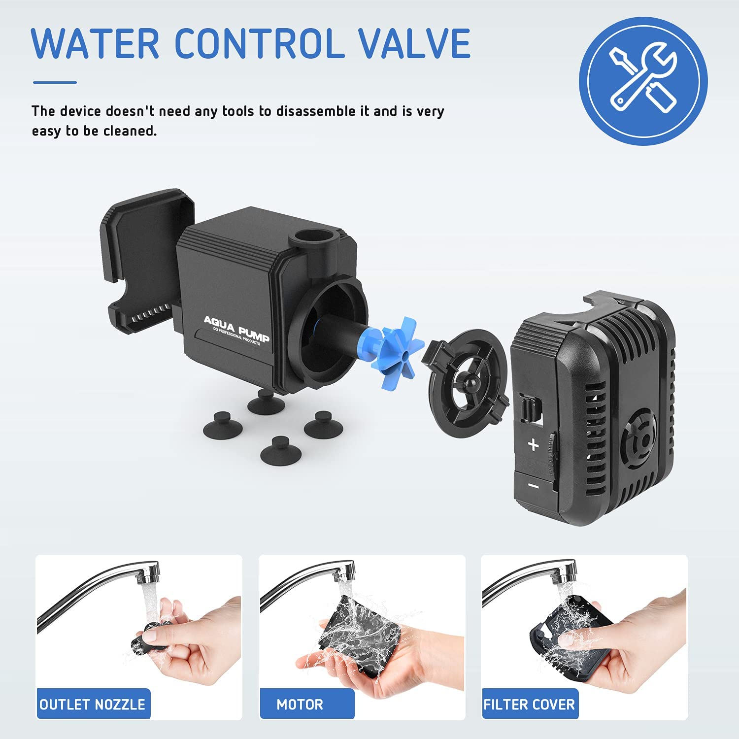 Simple Deluxe 8W 210GPH Submersible Water Pump for Pond Aquarium Hydroponics Fish Tank Fountain Waterfall