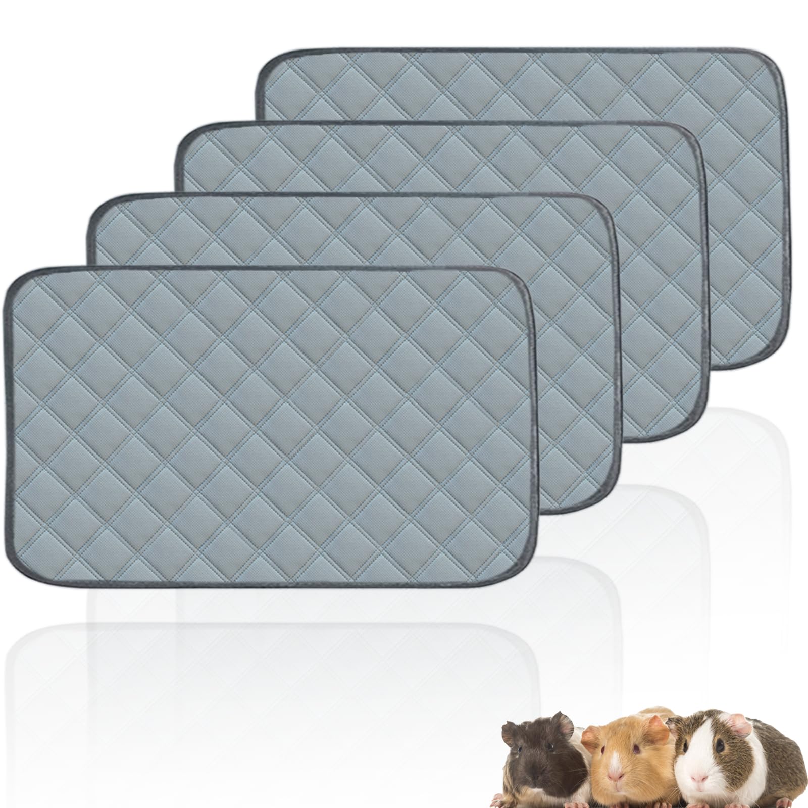 Mooydee 4 Pack Guinea Pig Cage Liners For C&C 2X1 Habitat Washable Guinea Pig Bedding Super Absorbent | Waterproof | Non Slip| R