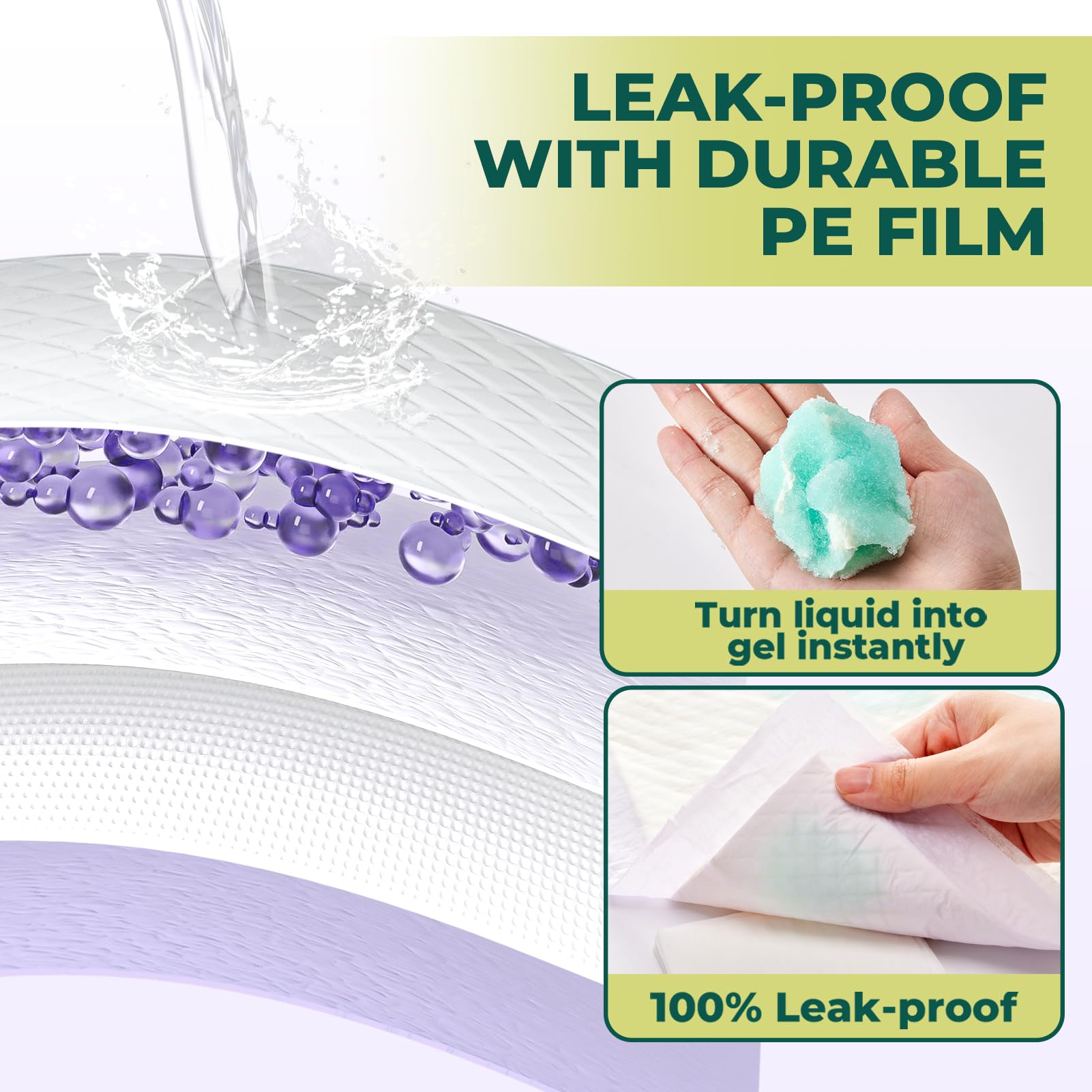 Cat Pads Refills For Tidy Cats Breeze Litter System - Super Absorbent 6-Layer Pads For Odor Control, Lavender Scented - 16.9'' X