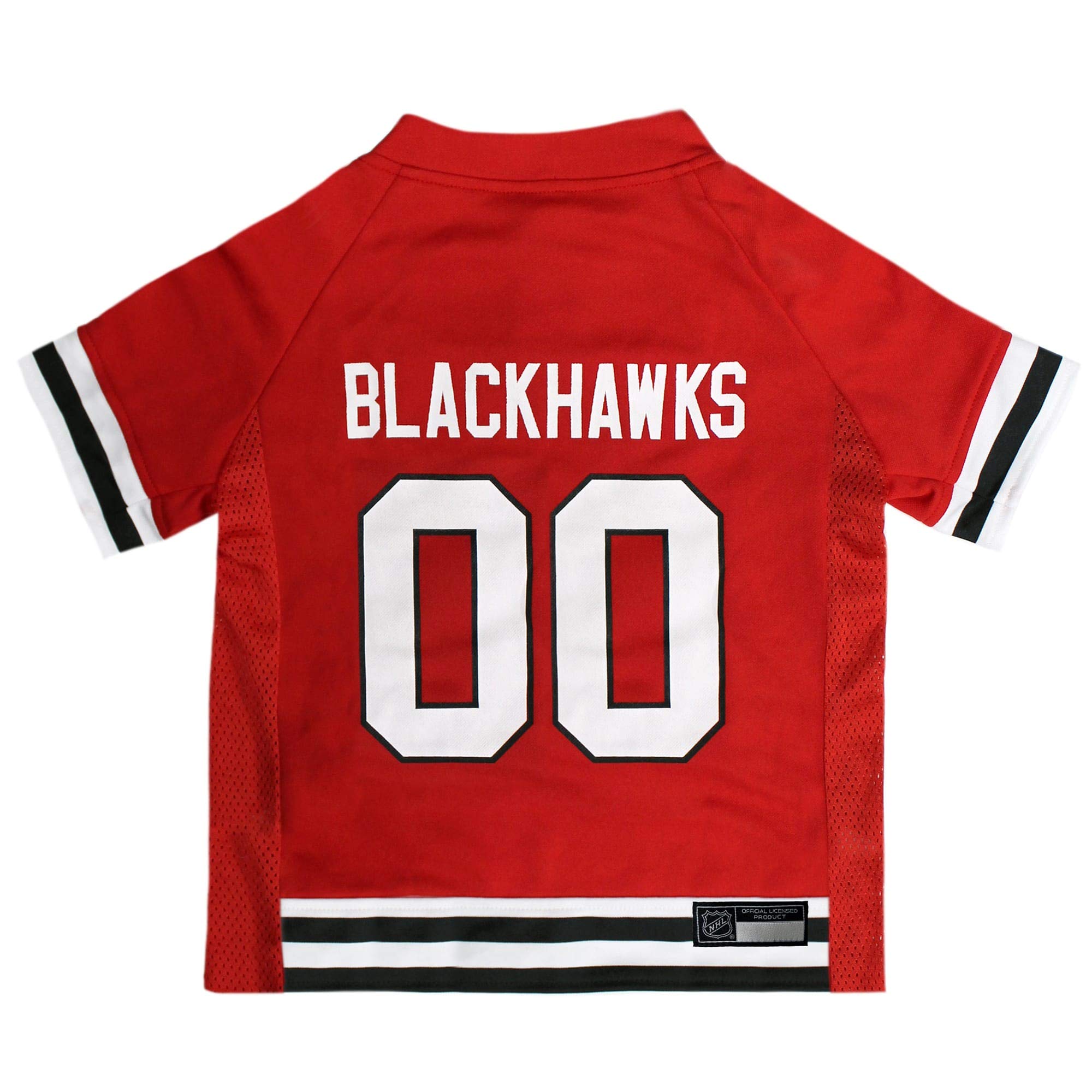 Pets First NHL Chicago Blackhawks Jersey for Dogs & Cats, Medium. - Let Your Pet Be A Real NHL Fan!