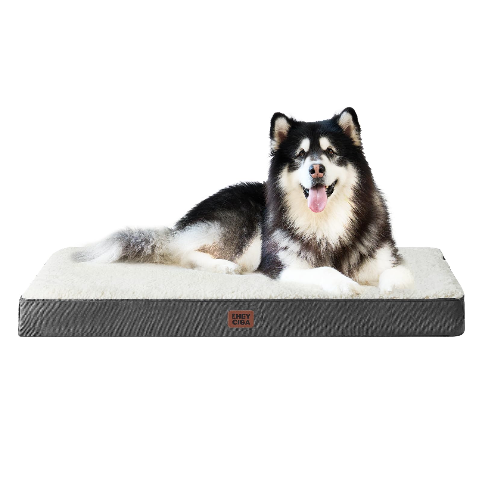 Eheyciga Washable Jumbo Dog Beds For Giant Dogs, Xxl Dog Bed With Removable Cover For Crate, Orthopedic Foam Dog Beds For Jumbo