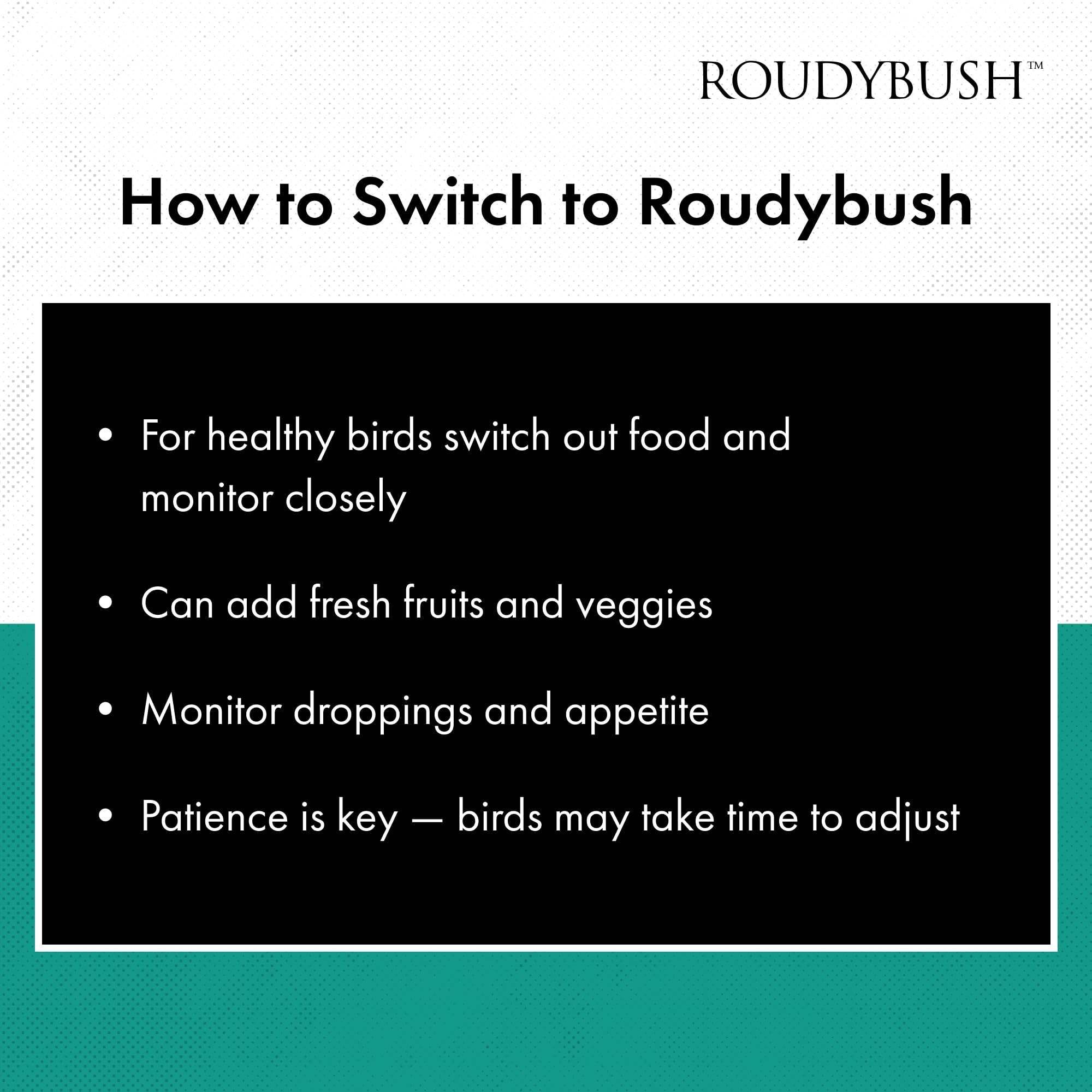 RoudyBush Daily Maintenance Bird Food, Medium, 10-Pound (Packaging May Vary)