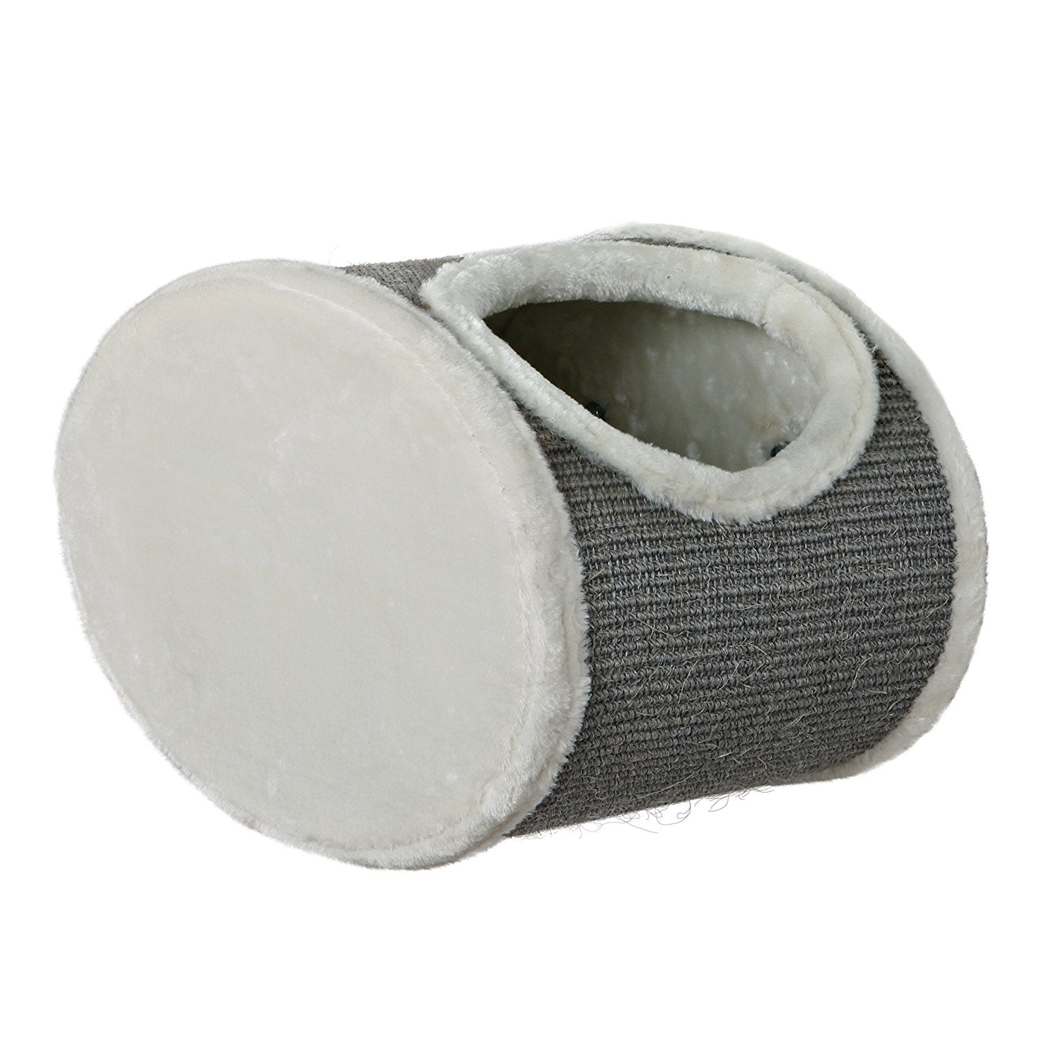 Trixie Wall Mounted Cat Lounge Set, Hammock And Condo With Two Steps, Cat Furniture, Scratching Post, Gray