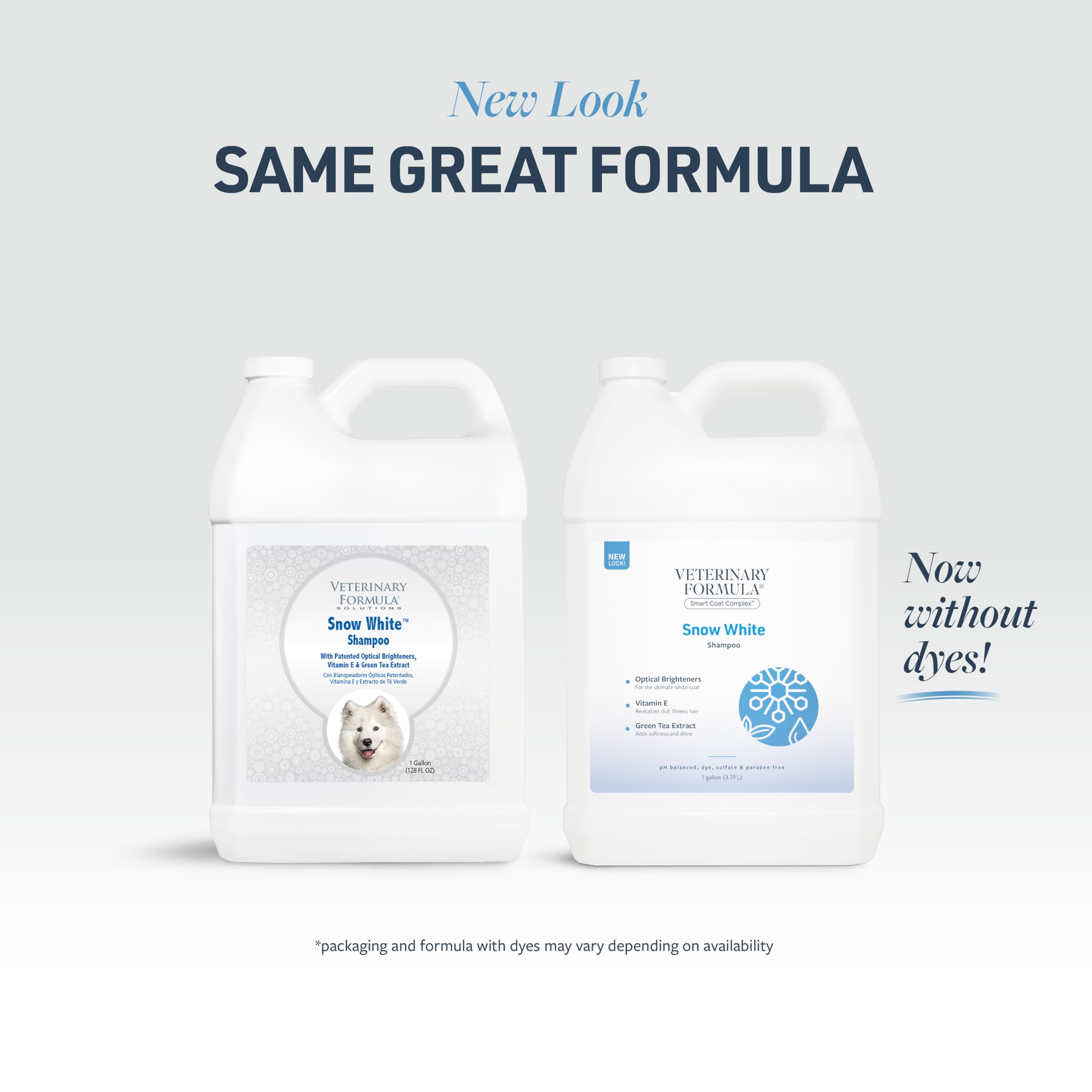 Veterinary Formula Smart Coat Complex Snow White Shampoo For Dogs And Cats, 128 Fl Oz / 1 Gal - Gently Remove Stains & Yellowing