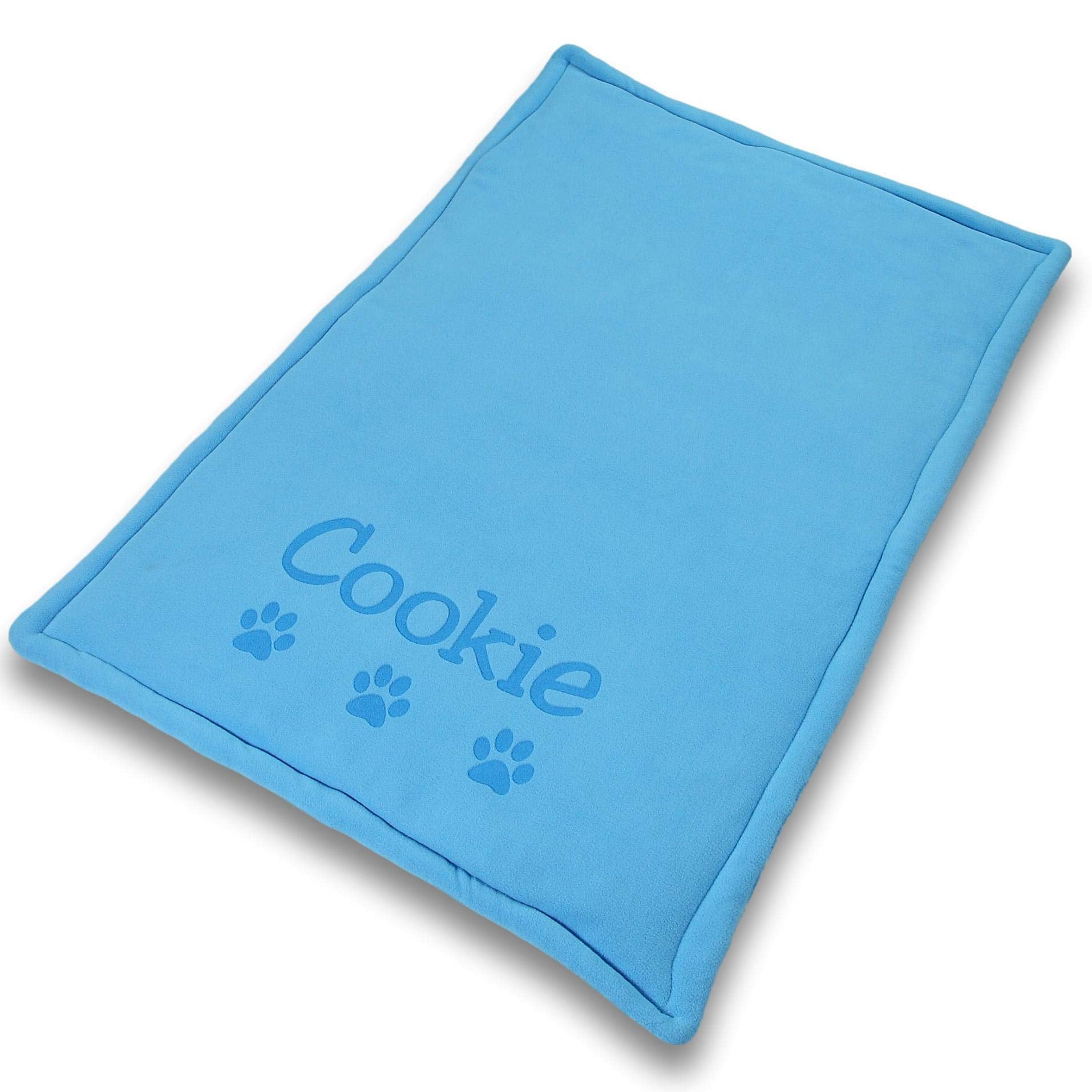 Custom Catch Personalized Dog Mat - Gift For Crate Cushion, Puppy Sleeping Blanket, Kennel Bed Pad - Extra Large - Xl - Gray, Purple, Blue, Maroon, Beige