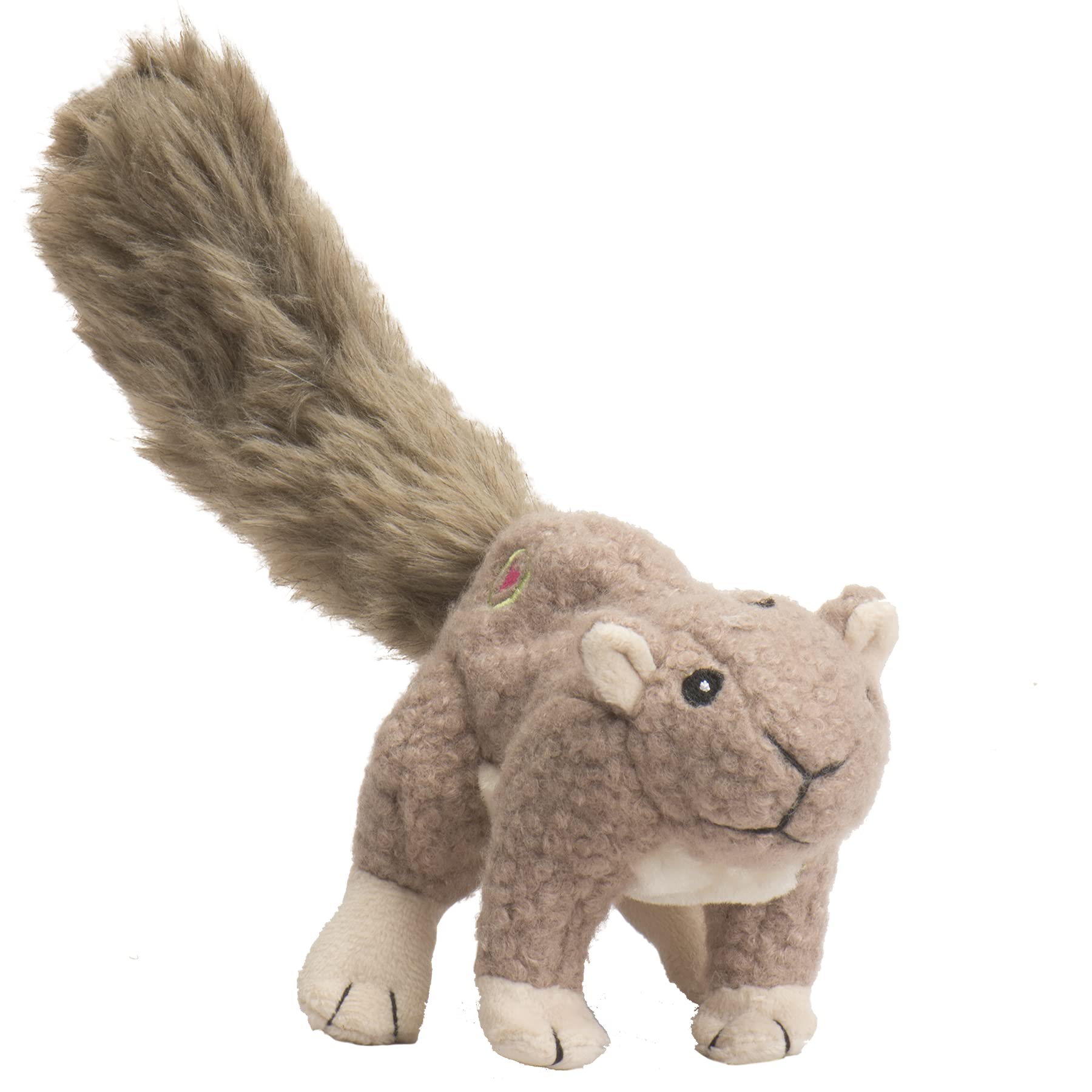 Hugglehounds Plush Dog Toys For Small Dogs & Aggressive Chewers - Squeaky Dog Toy - Soft Extra Durable Stuffed Pet Toy - Fluffy Knotless Puppy Toys - Best For All Breed|Small Plush Lil Feller Squirrel