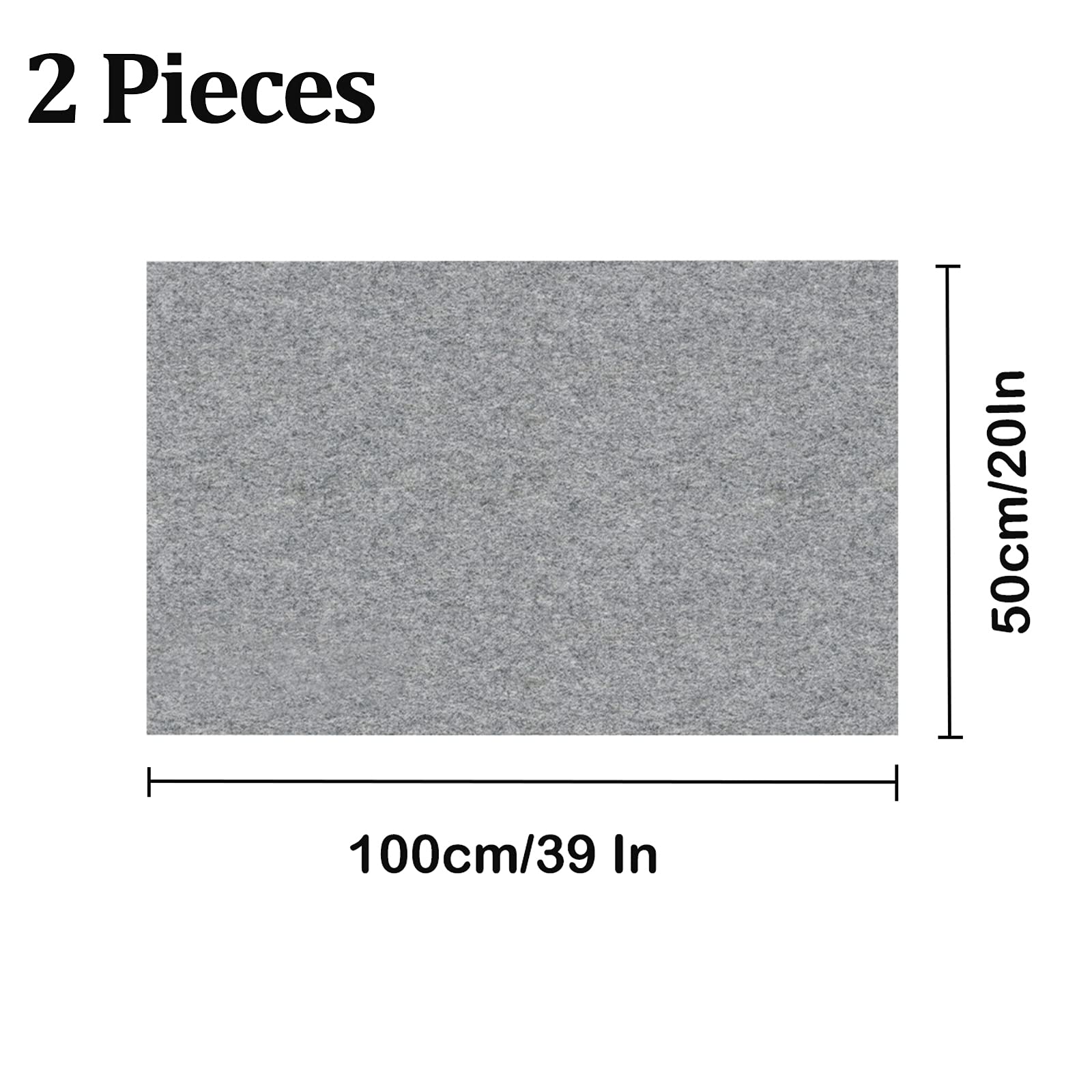 Hercocci 2 Pack Reptile Carpet, 39’’ X 20’’ Terrarium Bedding Substrate Liner Reptile Cage Mat Tank Accessories For Bearded Dragon Lizard Tortoise Leopard Gecko Snake (Grey)