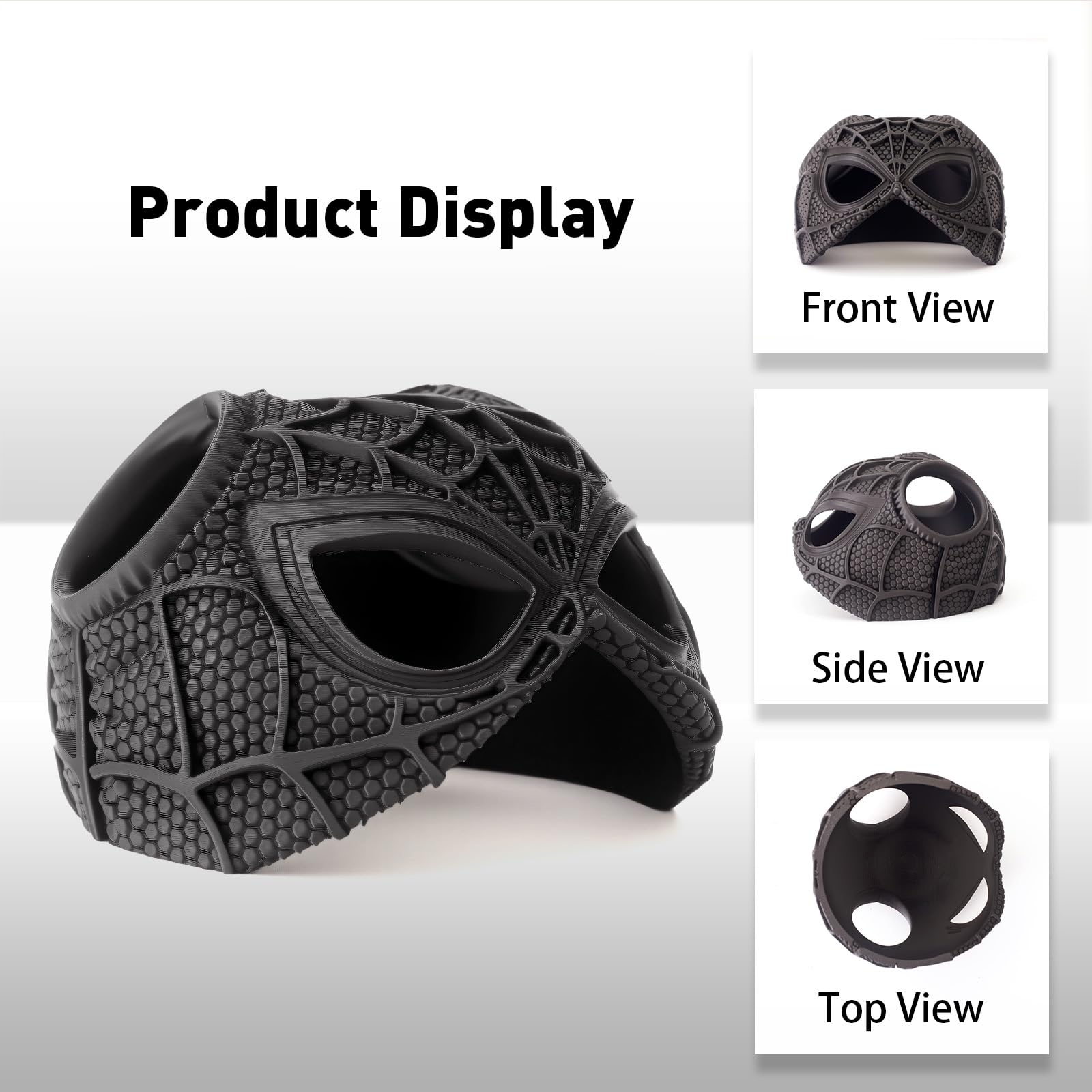 Yipintang Cat Bat Mask Halloween Costumes Accessories For Cats, Cat Bat Cosplay Apparel (Medium, Black Spider)