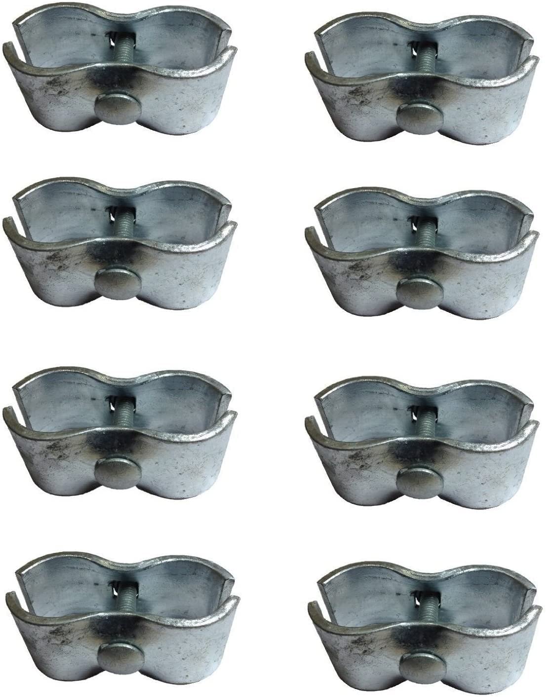 Chain Link Fence Panel Clamps ~ Kennel Clamps For 1-3/8 Chain Link Fence Pipe Panel Frames. For Dog Kennels/Dog Runs, Or Tempora