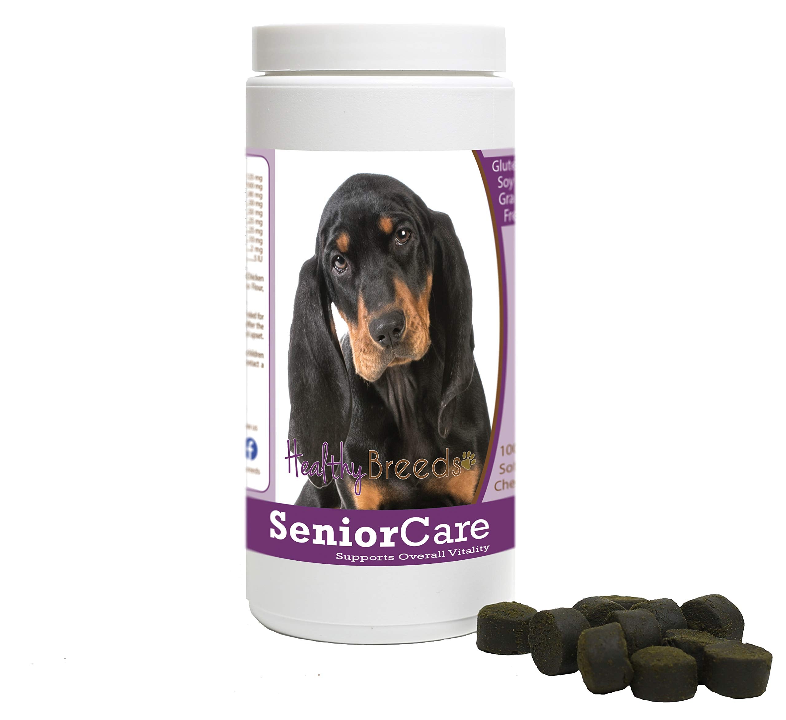 Healthy Breeds Black and Tan Coonhound Senior Dog Care Soft Chews 100 Count