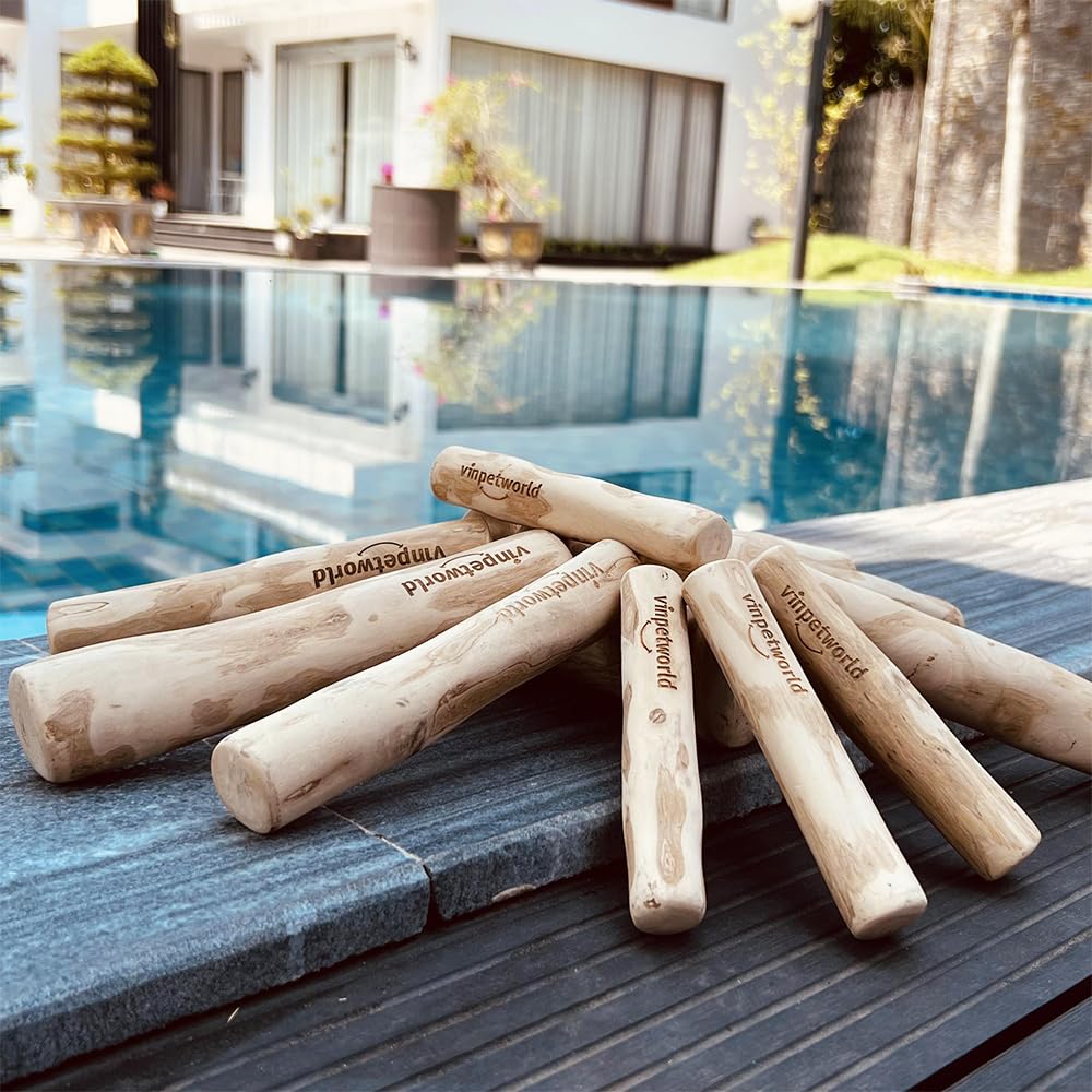 Vinpetworld Coffee Wood Dog Chew Toy | 100% Natural From Vietnam Forest (R) | Safe And Long-Lasting Real Coffee Wood | A Perfect Toy For Your Joyful Four-Legged Friend - Size S