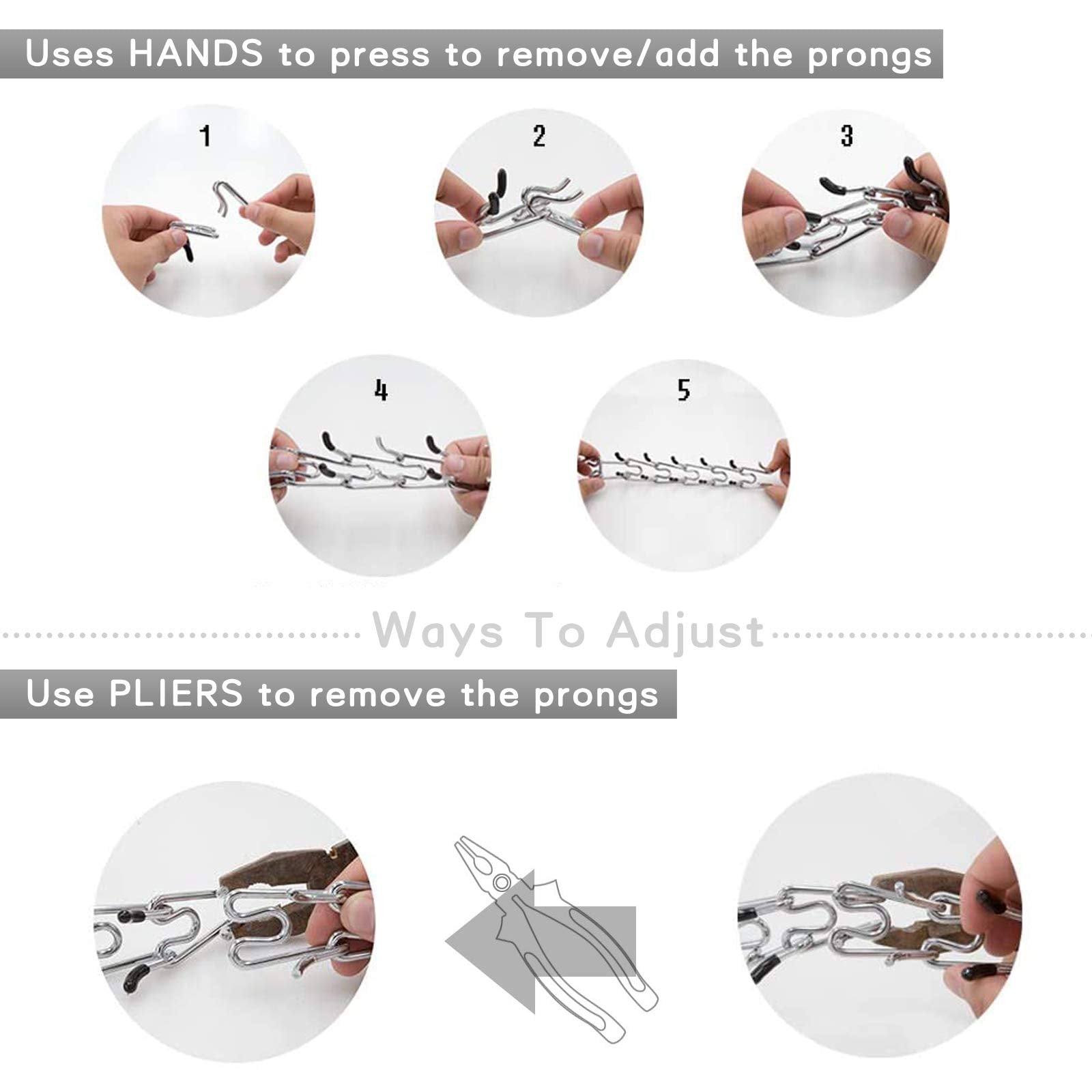 Dog Prong Collar, Ultra-Plus Chrome Plated Training Collar With Quick Release Clip For Dogs, Adjustable Pet Pinch Collar With Silver Plating For Small Medium Large Dogs (L)